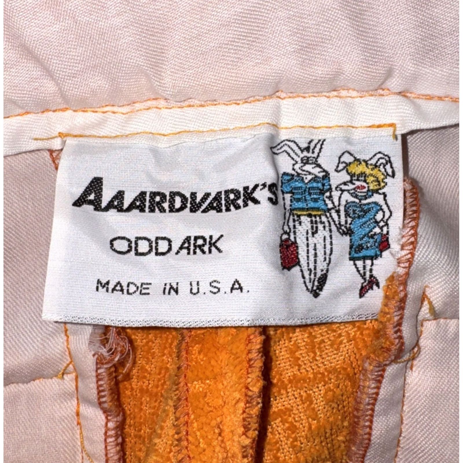 Vintage VINTAGE Aaardvark's Odd Ark Pants Sz 28 Orange Corduroy Flared Bell Bottoms Made In USA Size 28" / US 6 / IT 42 - 5 Thumbnail
