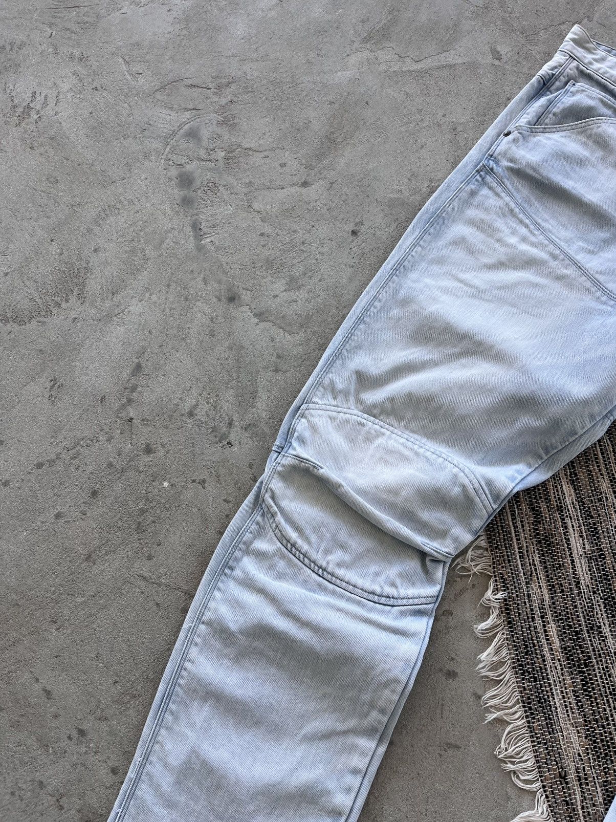 G-Star Vintage GStar Raw Moto Denim Jeans 38x36 Blue Knee Panel Y2K Size US 38 / EU 54 - 5 Thumbnail