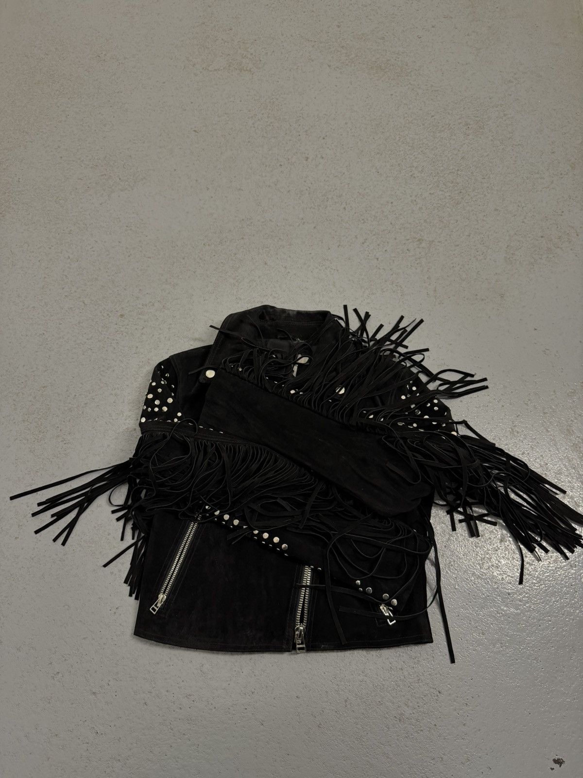 Leather Vintage Leather Metal Rivets Leather Laces Cropped Jacket Size S / US 4 / IT 40 - 10 Thumbnail