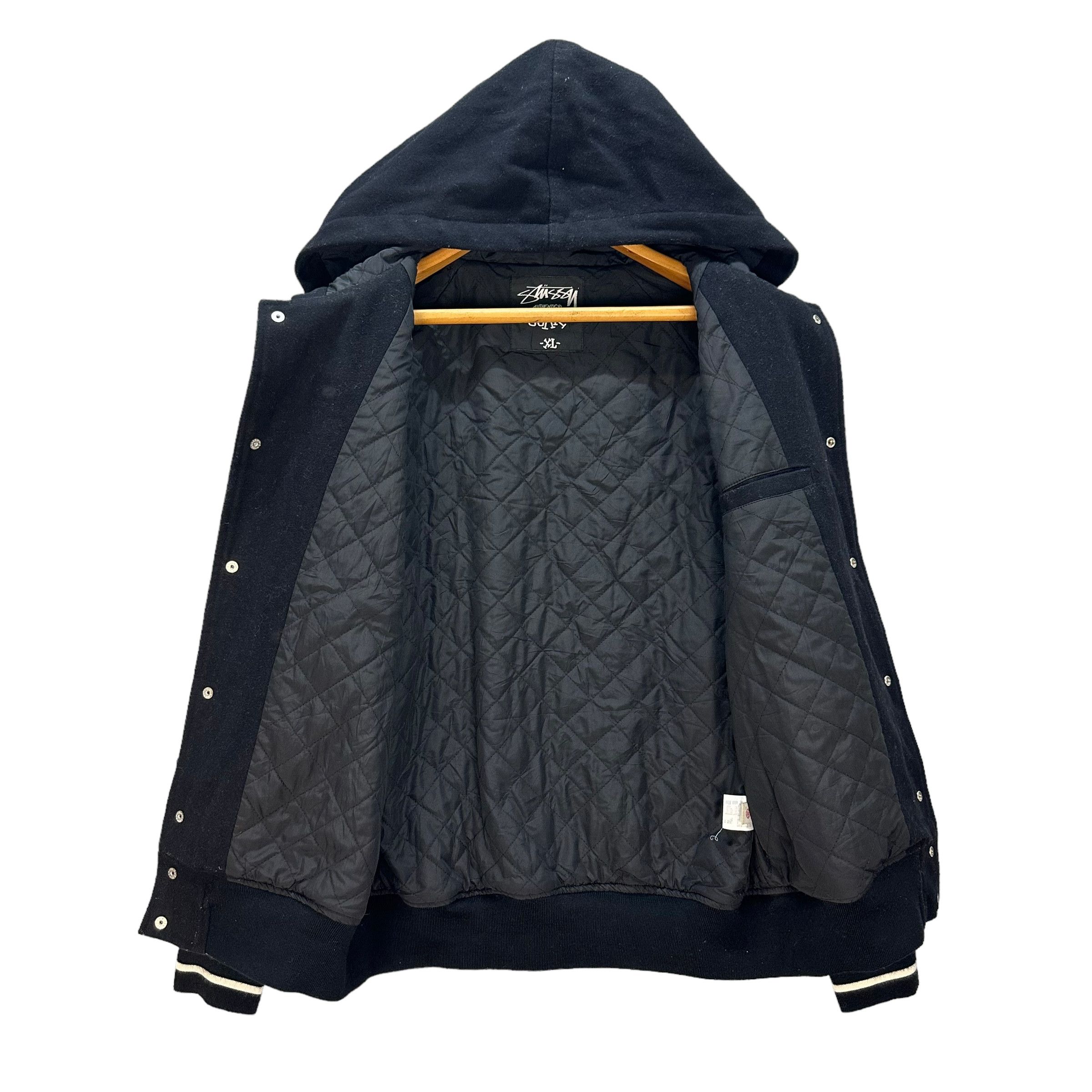 Stussy STUSSY EMBROIDERY BIG LOGO HOODIE VARSITY JACKET #8910-038 Size US XL / EU 56 / 4 - 9 Thumbnail