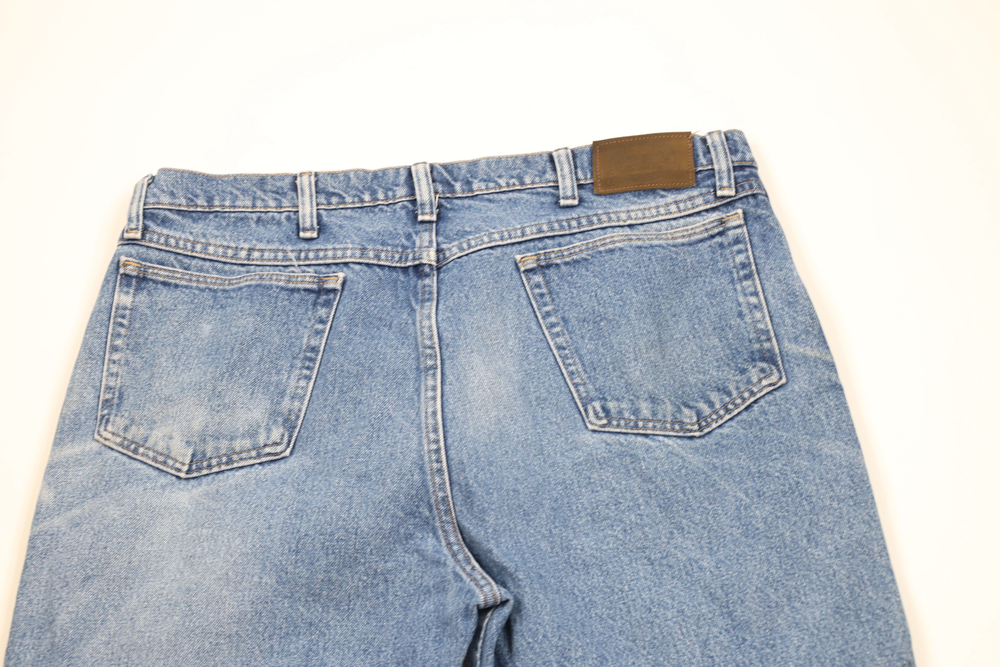 Cabelas Vintage Cabelas Faded Straight Leg Denim Jeans Blue Cotton Size 38" / US 16 / IT 52 - 14 Thumbnail