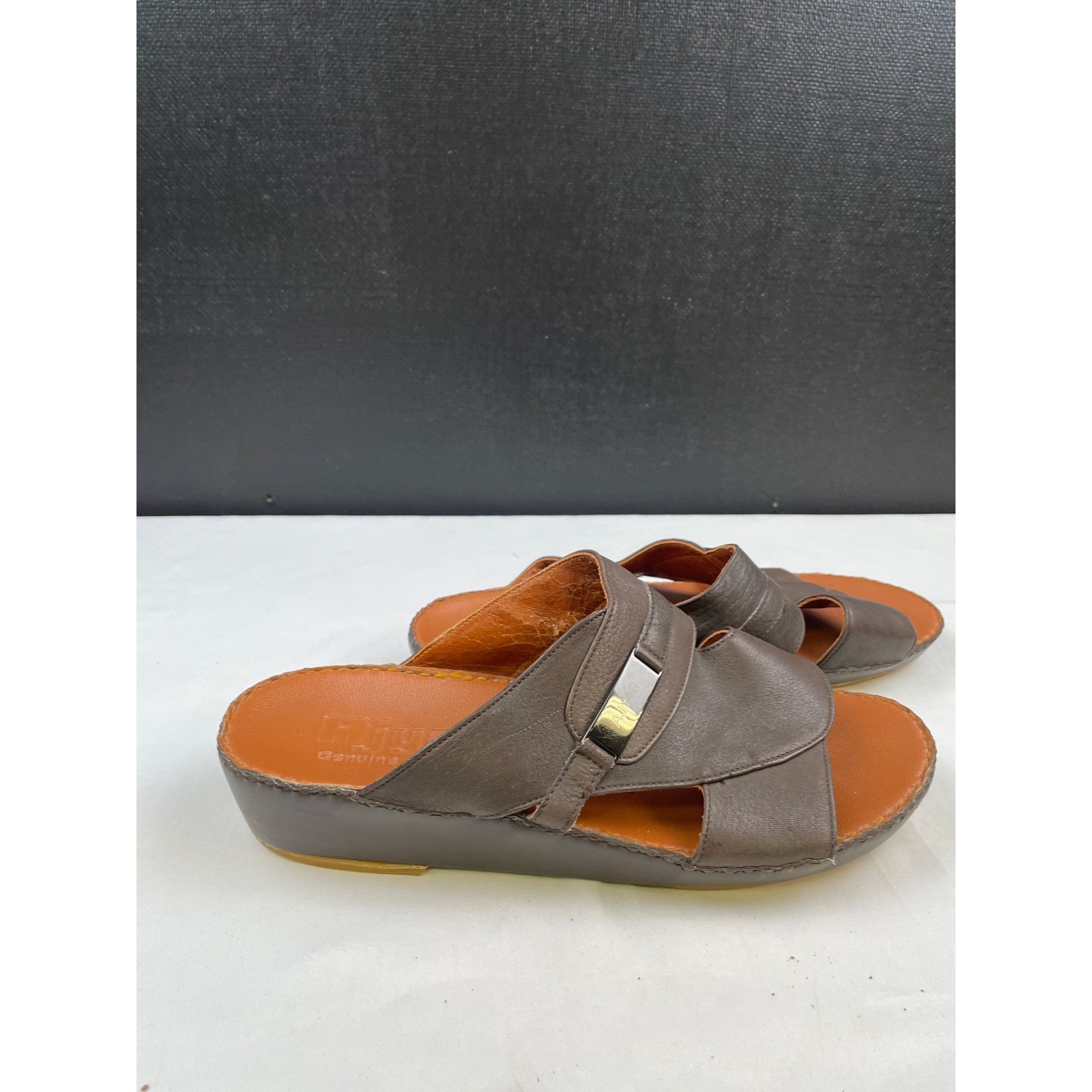 Other Ajyad Men's Brown Leather Sandals/Shoes/Slip on Size 11 SKU Size US 11 / EU 44 - 4 Thumbnail