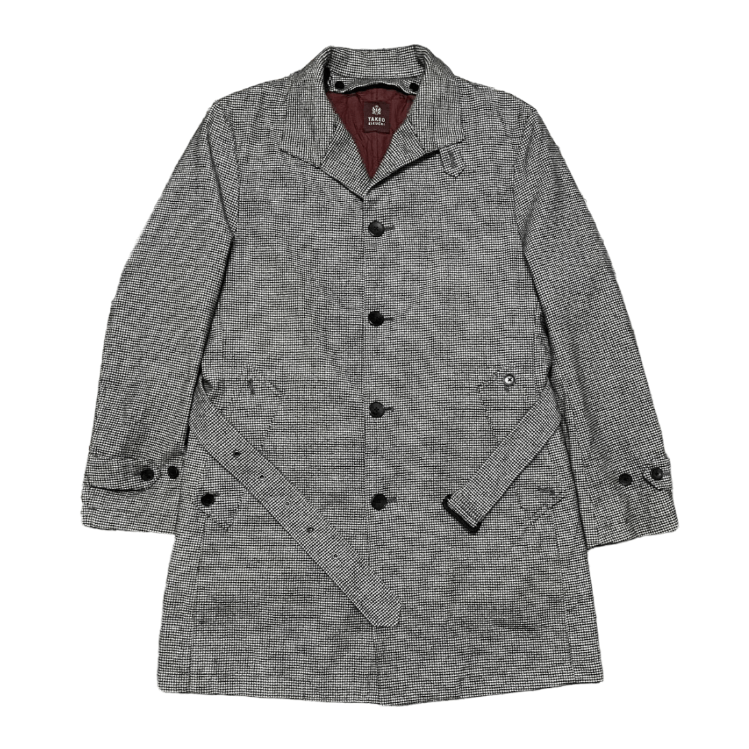 image of Vintage Takeo Kikuchi Wool Coat With Belt, Men's (Size Medium)