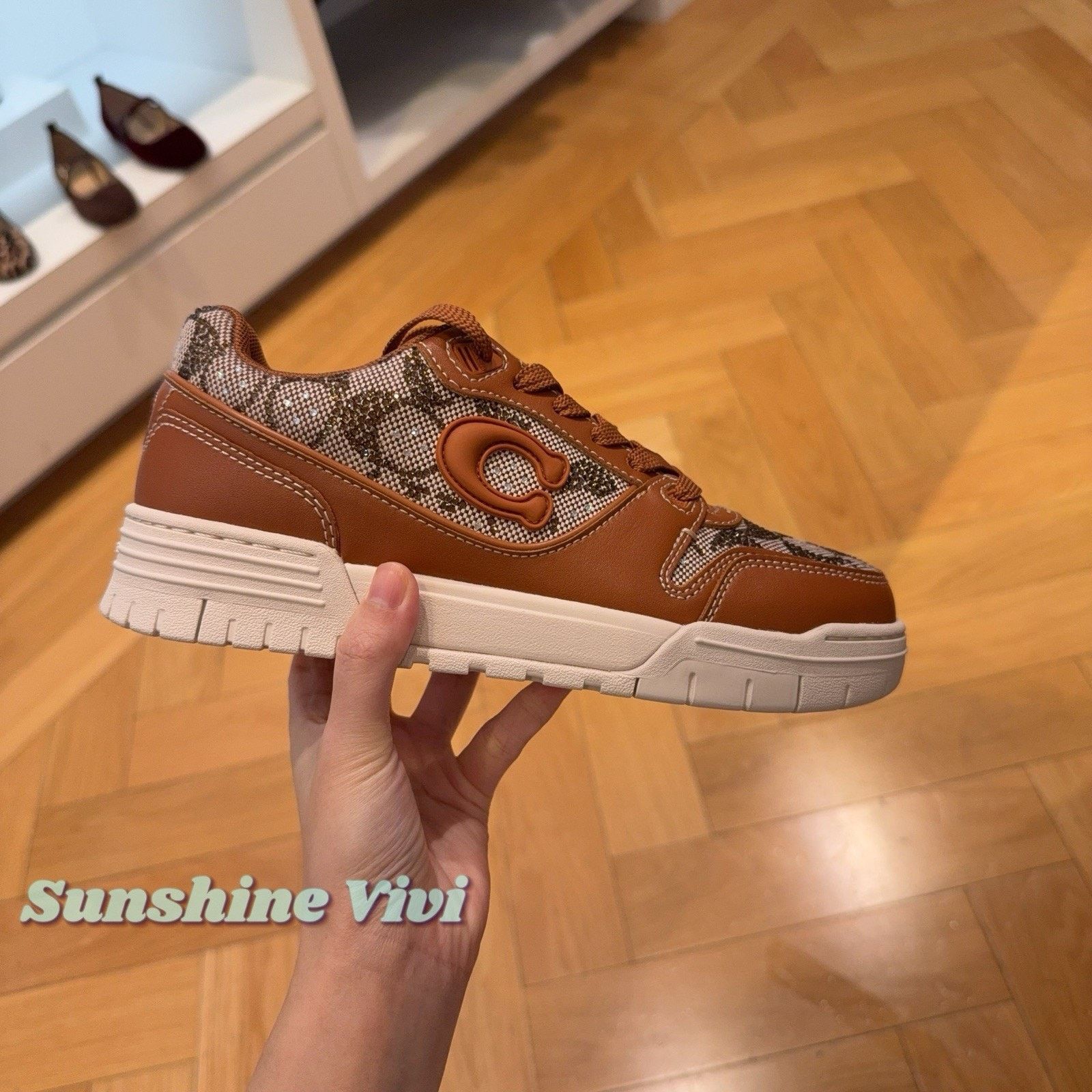 Coach NEW Coach Woman Soho Sneaker Crystal CDE26 Burnished Amber Size US 5 / IT 35 - 7 Thumbnail