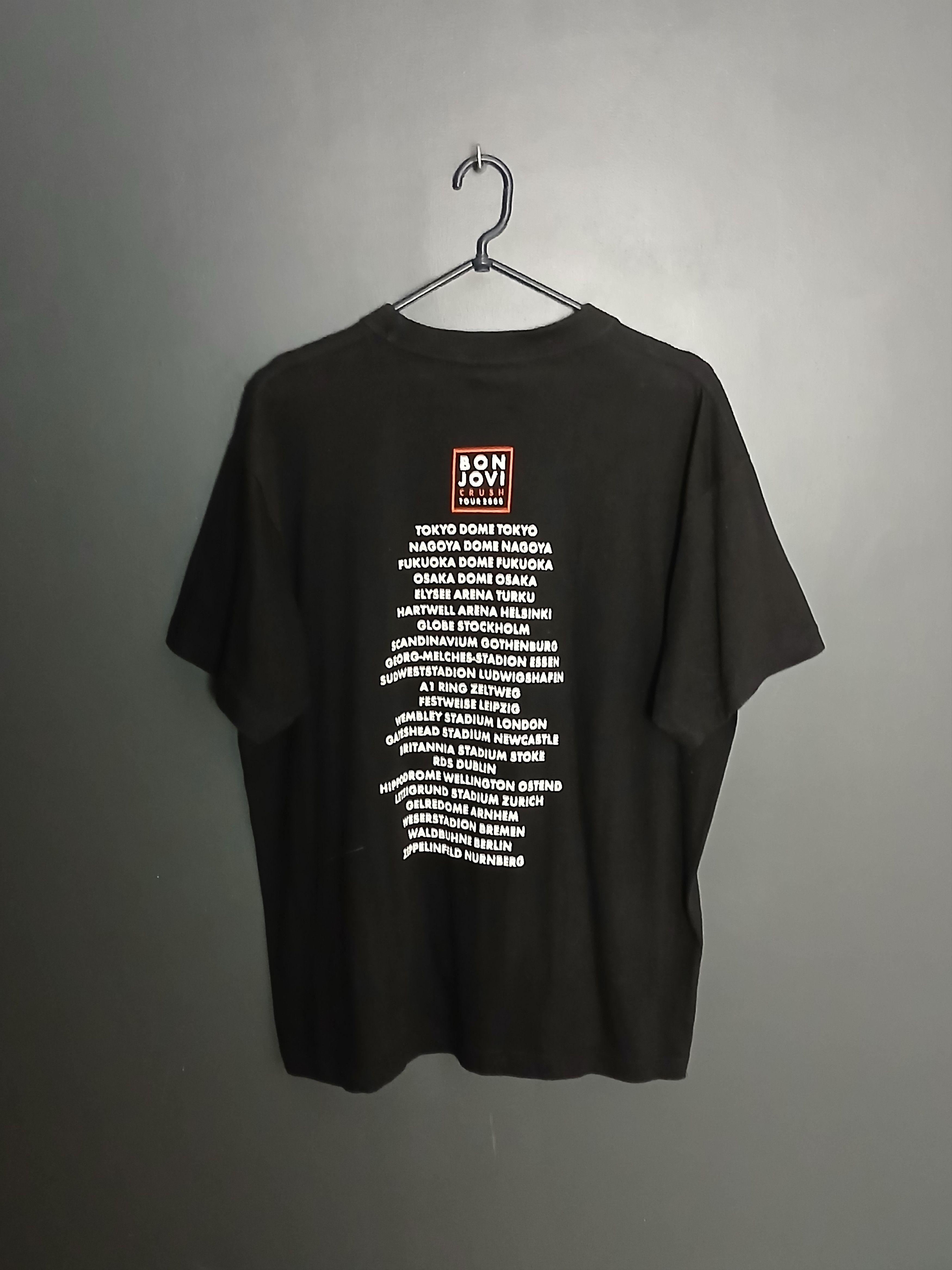 Band Tees × Bon Jovi × Vintage Vintage Bon Jovi Crush Tour 2000 T-Shirt Size US M / EU 48-50 / 2 - 2 Thumbnail