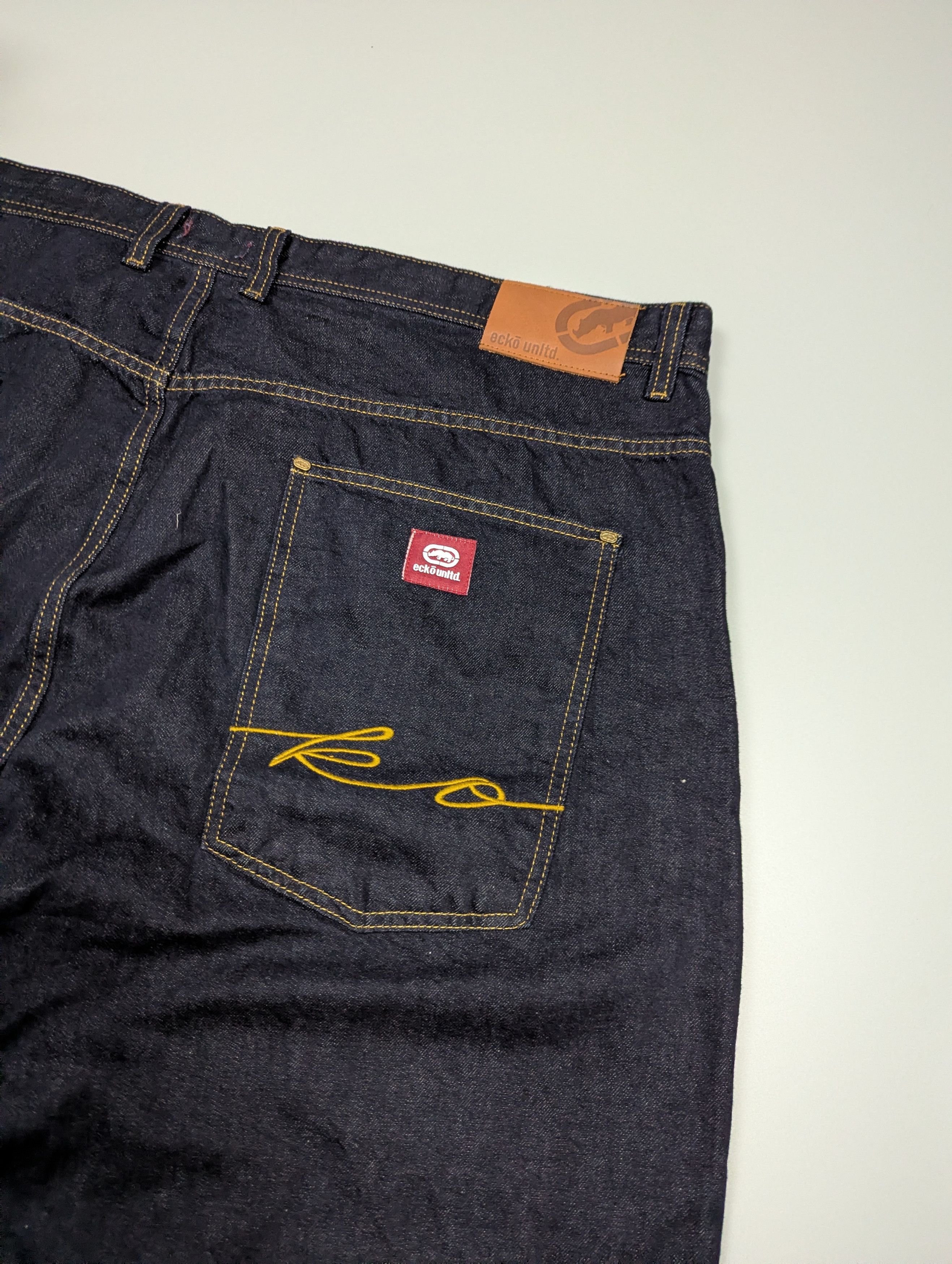 Ecko Unltd. NEW! Y2K Ecko Unltd Baggy Jeans Mens W44 L34 Size US 44 / EU 60 - 6 Thumbnail