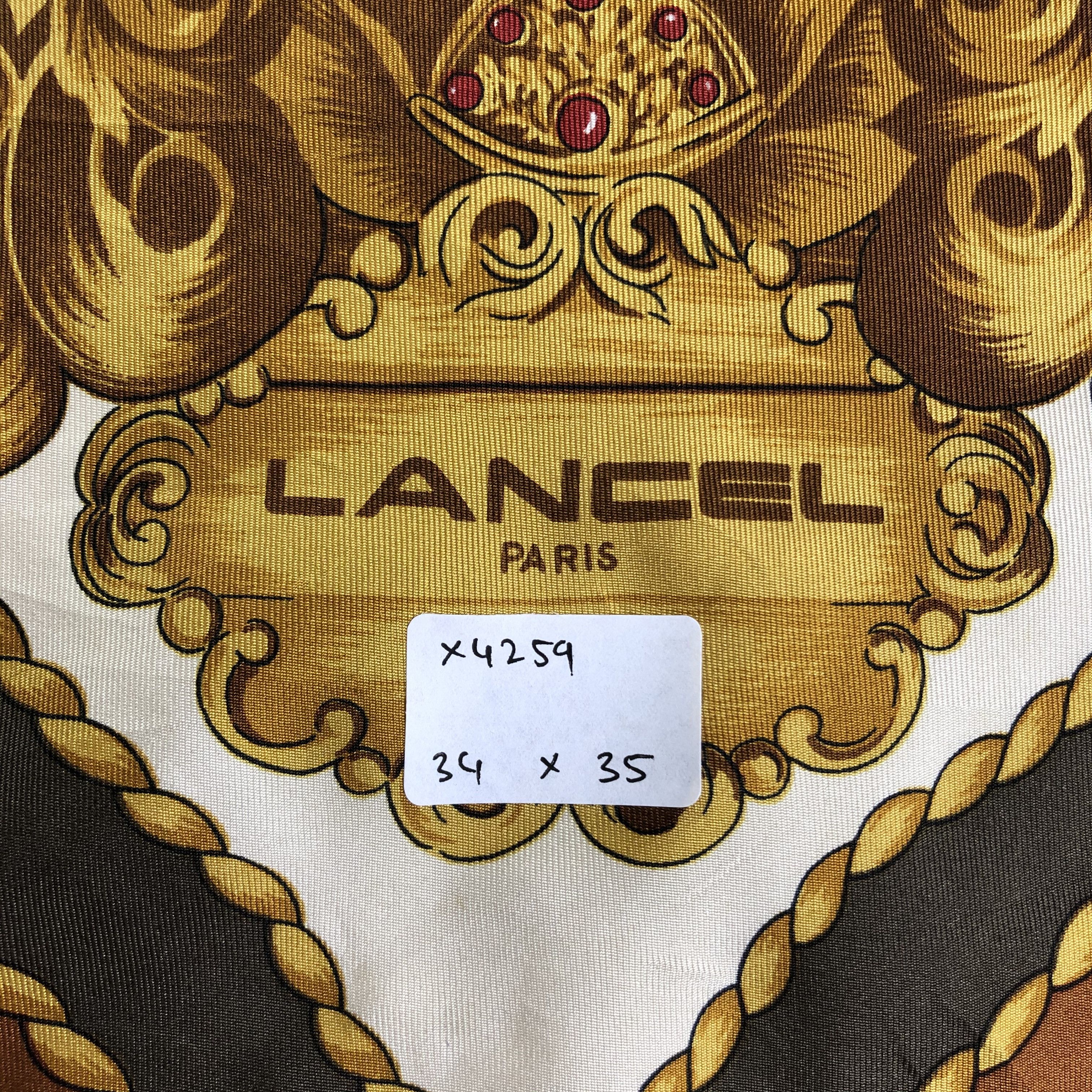 Lancel × Vintage Vintage Lancel Silk Scarf Size ONE SIZE - 9 Thumbnail