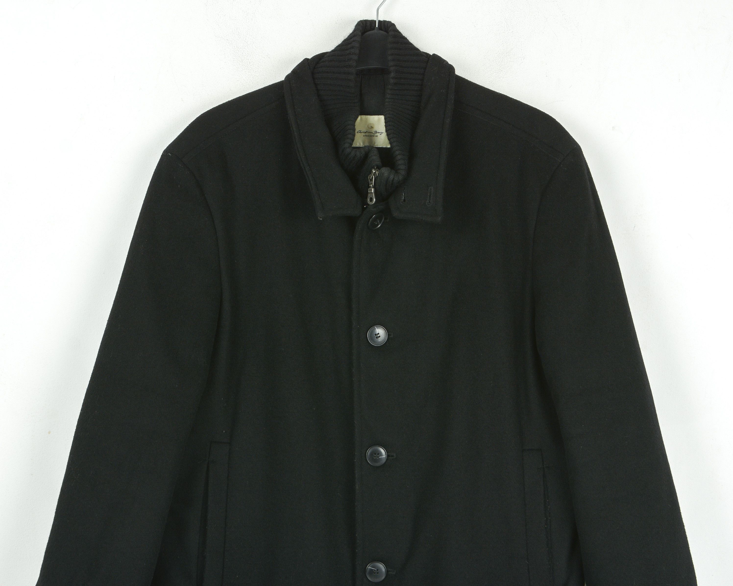 Smartwool CHRISTIAN BERG 'Taylor' Wool Car Jacket Pea Coat Formal Size US M / EU 48-50 / 2 - 2 Thumbnail