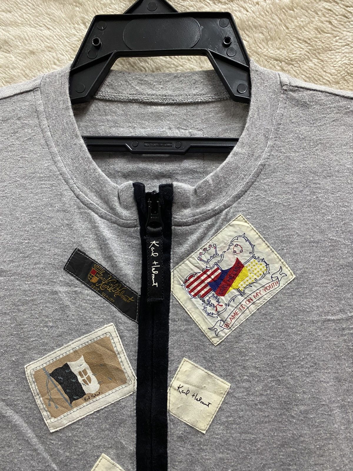 Japanese Brand × Karl Helmut KARL HELMUT FULL ZIP PATCHES Size US M / EU 48-50 / 2 - 2 Thumbnail