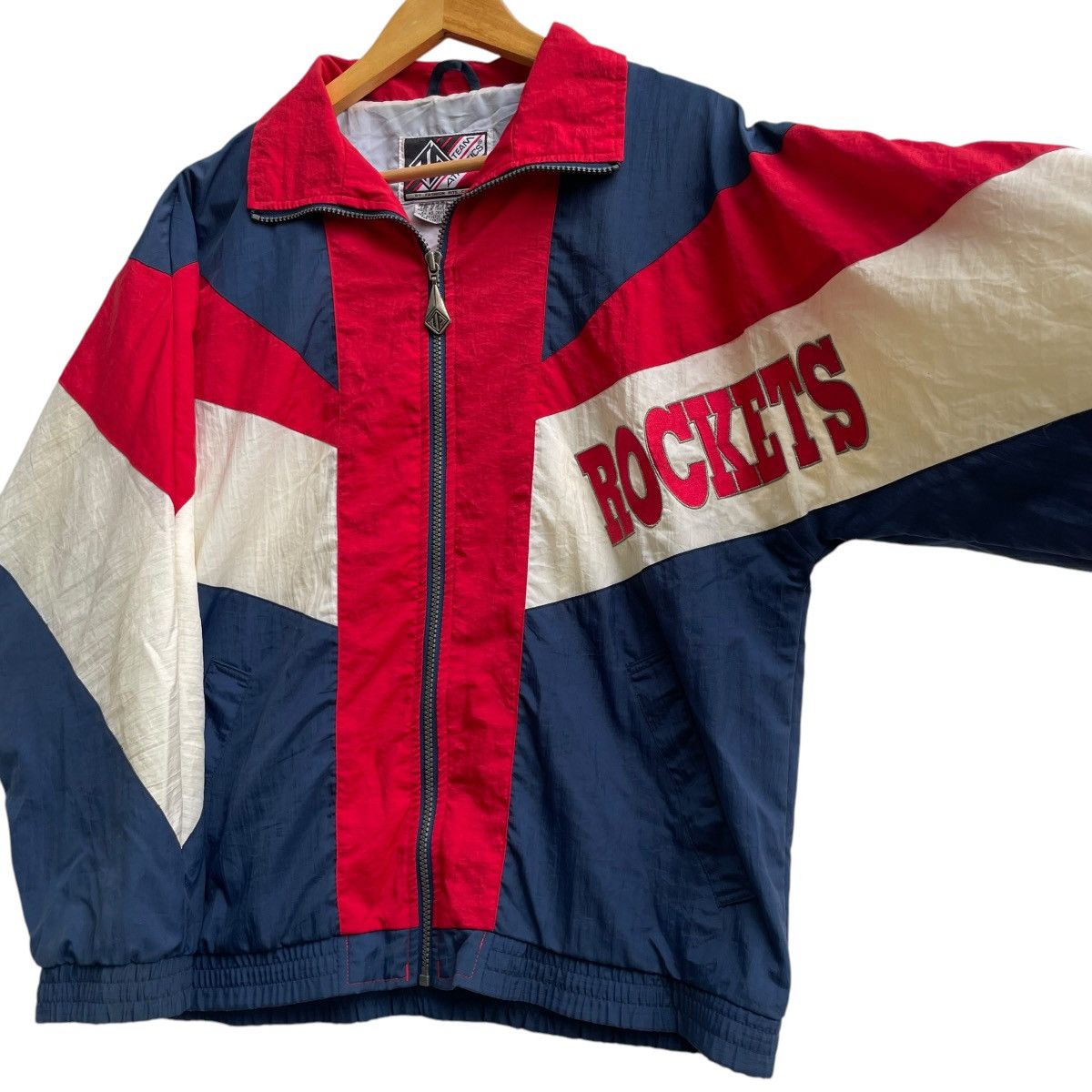 NFL 💥Vintage Team Athletics Rockets Britain Flag Jacket Size US M / EU 48-50 / 2 - 4 Thumbnail