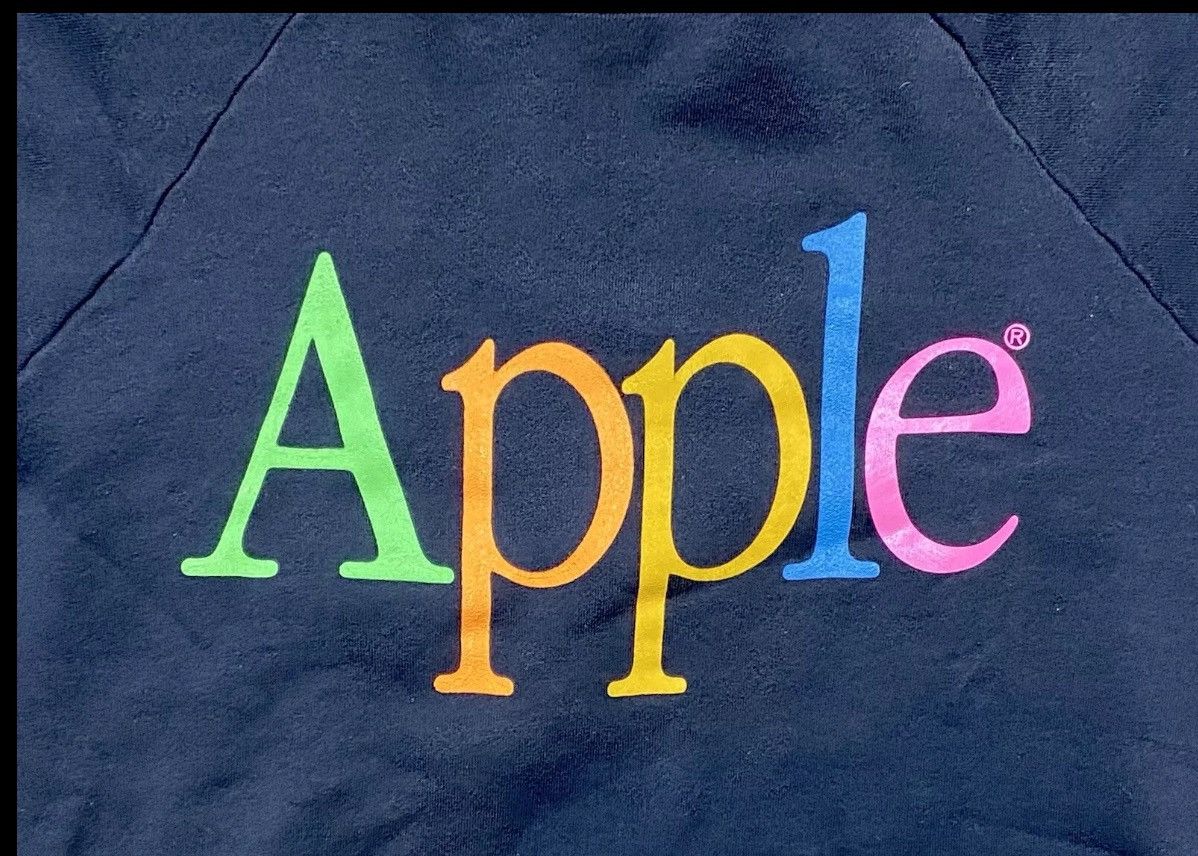 Apple × Vintage Vintage 80’s 90’s Apple Computers Rainbow Sweatshirt sz XL Size US XL / EU 56 / 4 - 2 Thumbnail