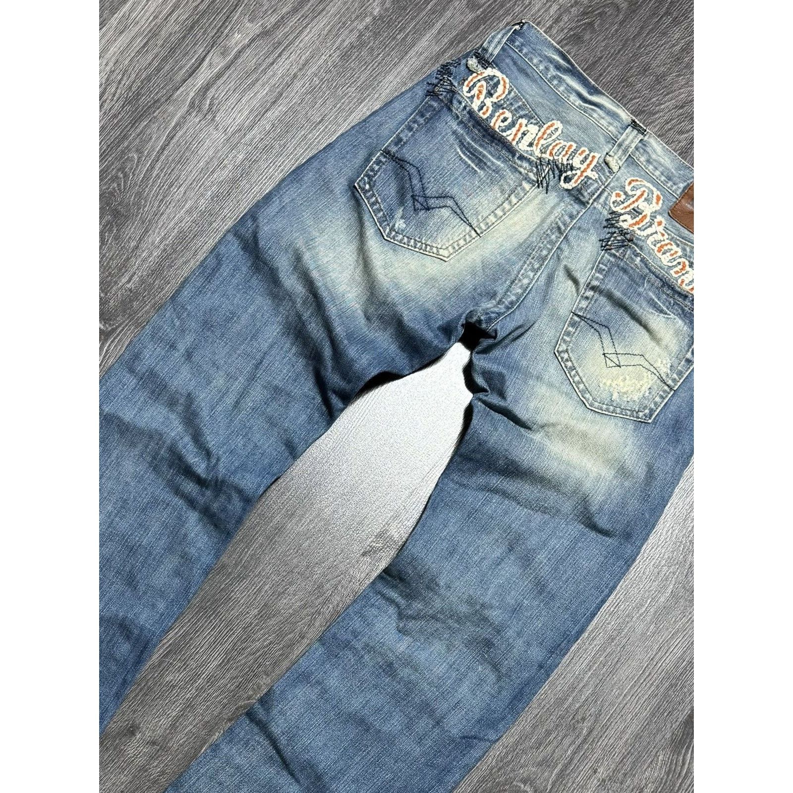 Japanese Brand × Replay Y2K Replay Embroidered Spellout Denim Pants Size US 29 - 8 Thumbnail