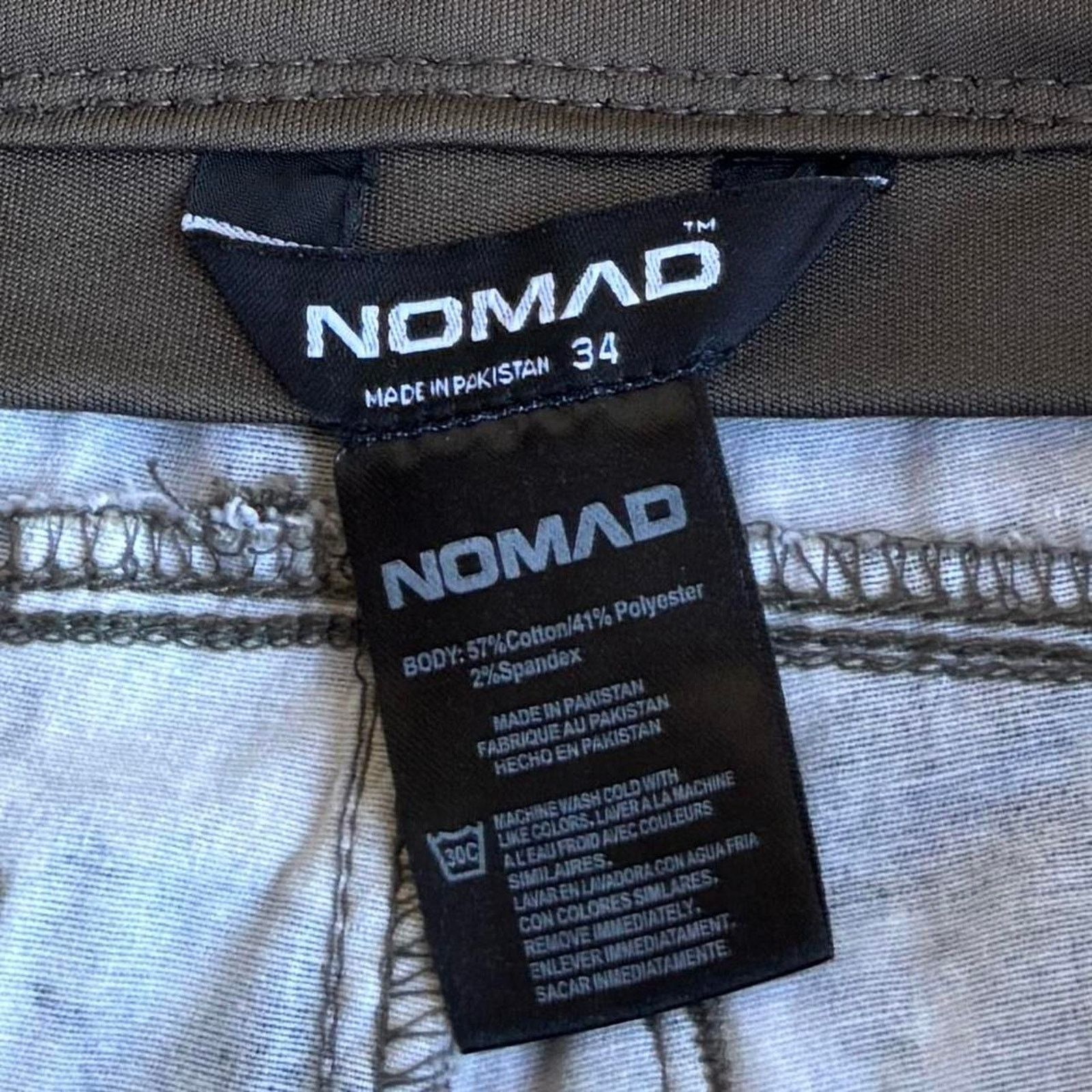Carhartt × Nomad Vintage Y2K Nomad Camouflage Baggy Technical Cargo Pants Size US 34 / EU 50 - 4 Thumbnail