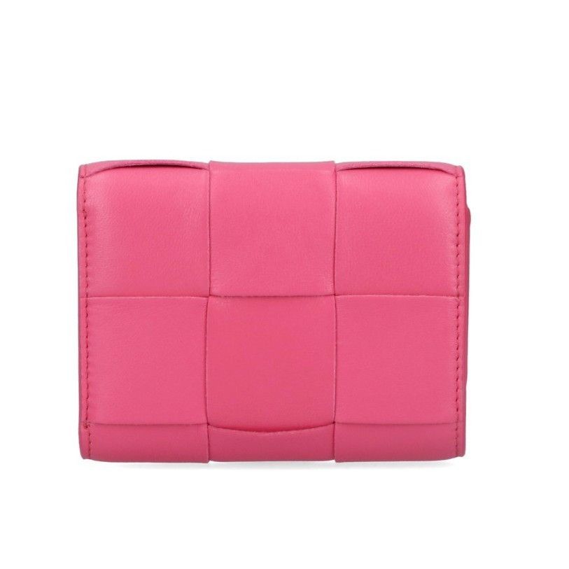 Bottega Veneta o1n1vont1124 Size: OS / Cassette Tri-Fold Zip Wallet Pink Size ONE SIZE - 3 Thumbnail