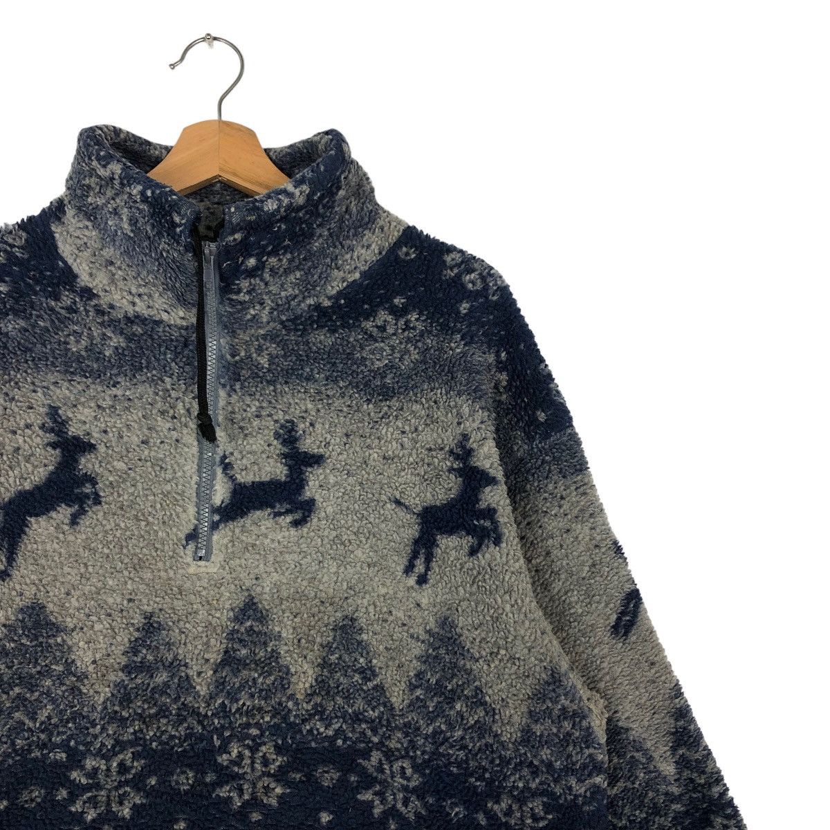 Japanese Brand 🔥90’s Vintage Fleece Pullover Sweatshirt Navajo Criccross Size US M / EU 48-50 / 2 - 5 Thumbnail