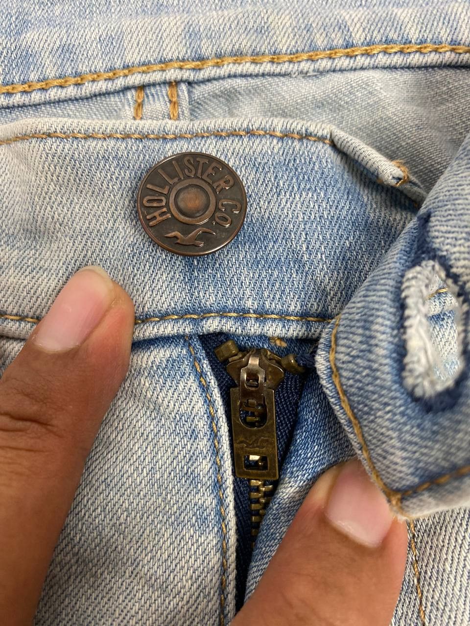 Hollister hollister japanese brand distressed denim Size US 33 - 13 Thumbnail