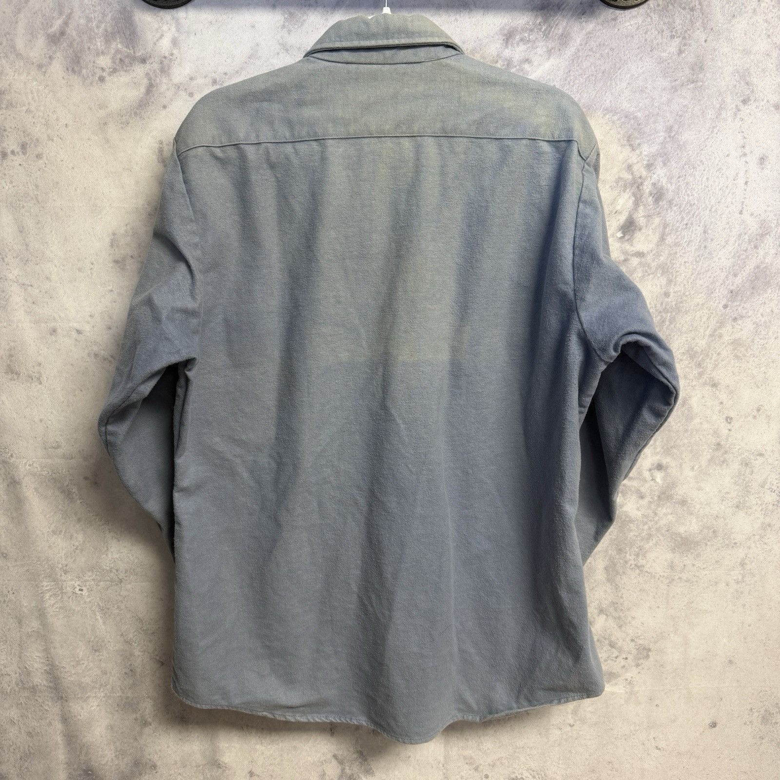 Vintage Vintage Duxbak Shirt Mens Large 22.5x31 Blue Flannel Size US L / EU 52-54 / 3 - 2 Thumbnail