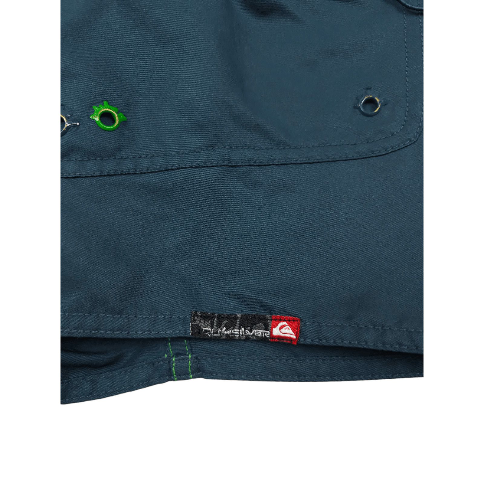 Quiksilver 💎 Vintage Quiksilver Logo Graphic Blue Y2K Shorts Japanese Size US 36 / EU 52 - 7 Thumbnail