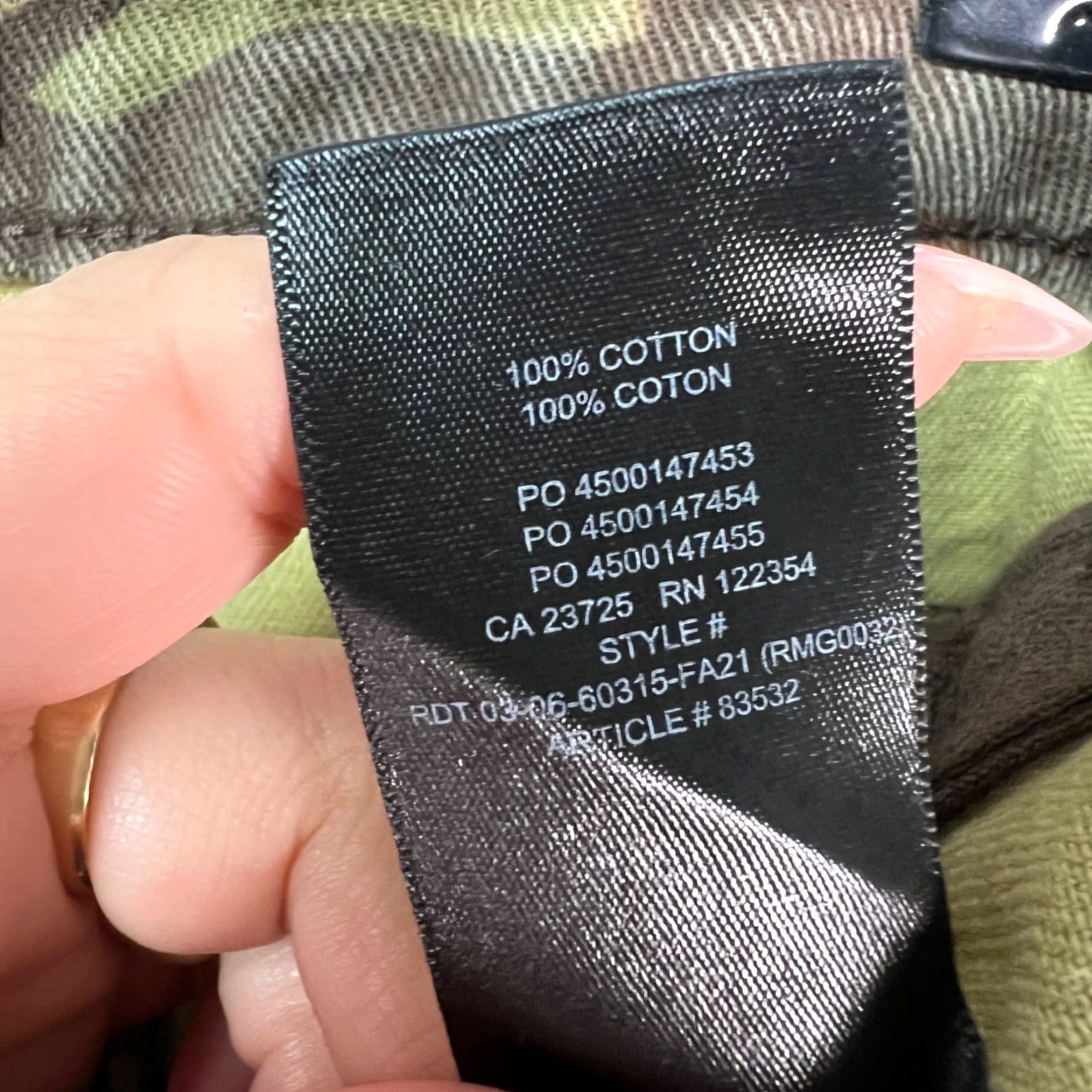 TNA TNA Womens Pants Brown Camouflage High-Waist Carpenter Straight Leg 8 Adult Womens Size 30" / US 8 / IT 44 - 4 Thumbnail