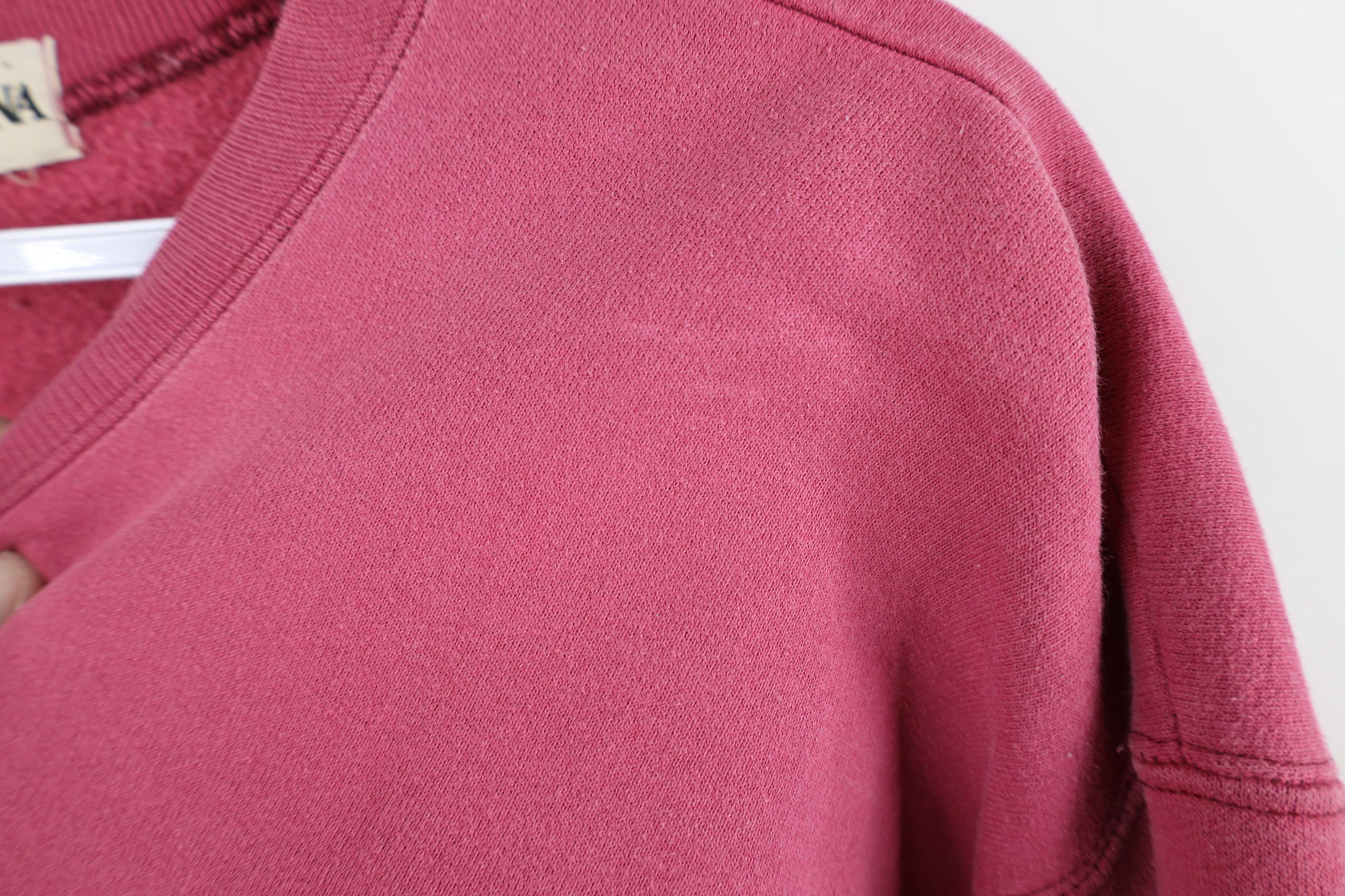 Vintage Vintage 90s Streetwear Nature Fall Leaves Sweatshirt Pink Size L / US 10 / IT 46 - 9 Thumbnail