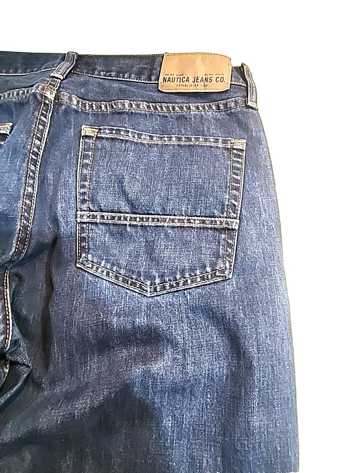 Nautica Nautica Blue Jeans Straight Relaxed Classic Actual 38Wx30L Size US 38 / EU 54 - 10 Thumbnail