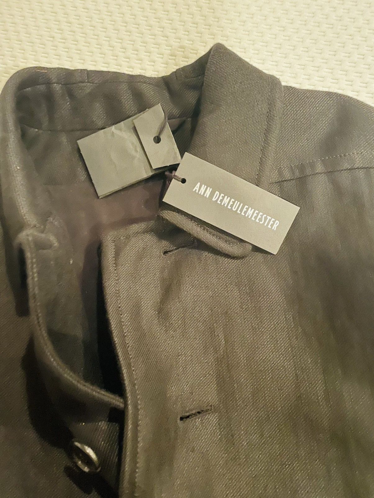Ann Demeulemeester Ann’s Bravoure Black medium weight jacket. Size US XL / EU 56 / 4 - 8 Thumbnail