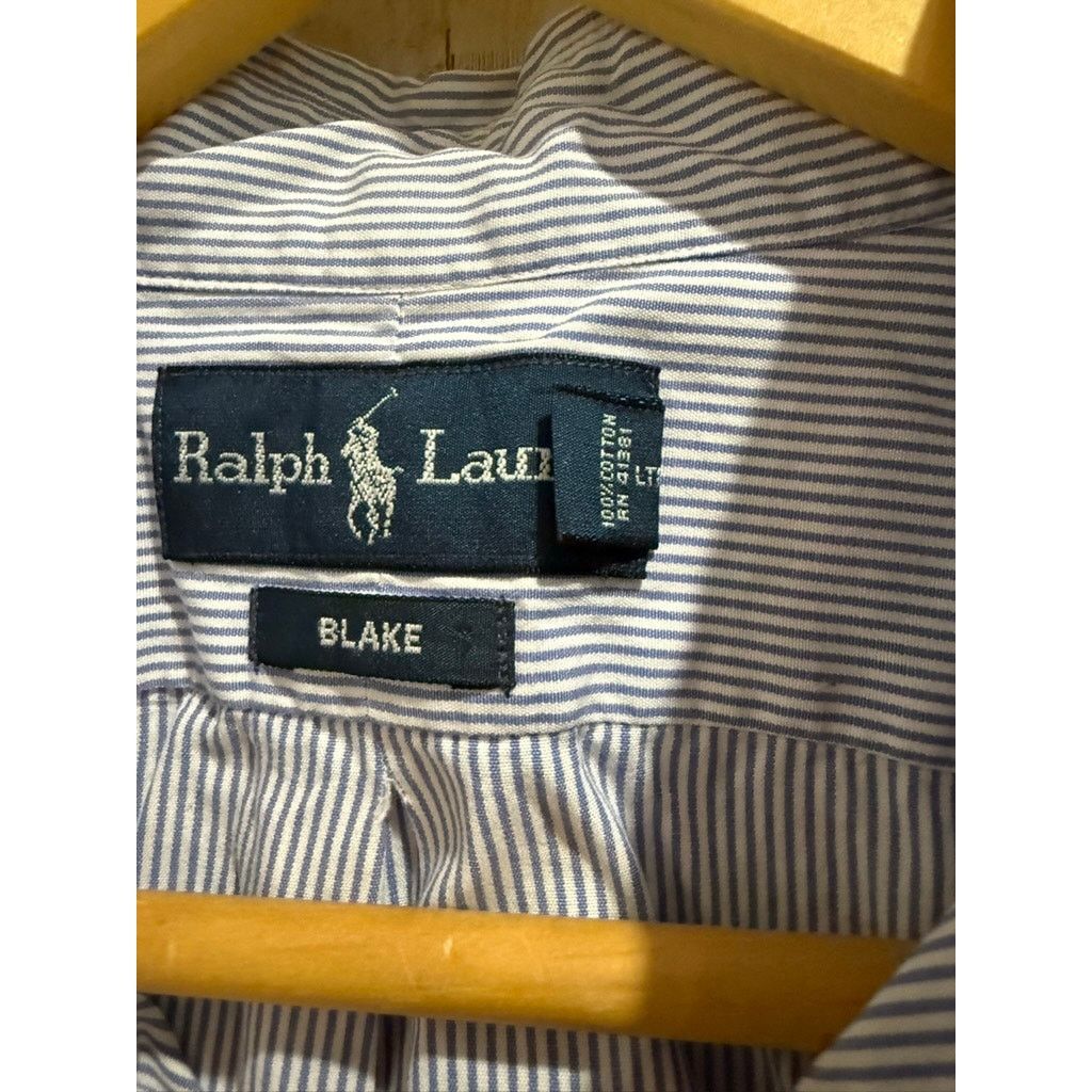 Polo Ralph Lauren Polo Ralph Lauren Shirt Mens XL Blue Striped Button Down Size US XL / EU 56 / 4 - 3 Thumbnail