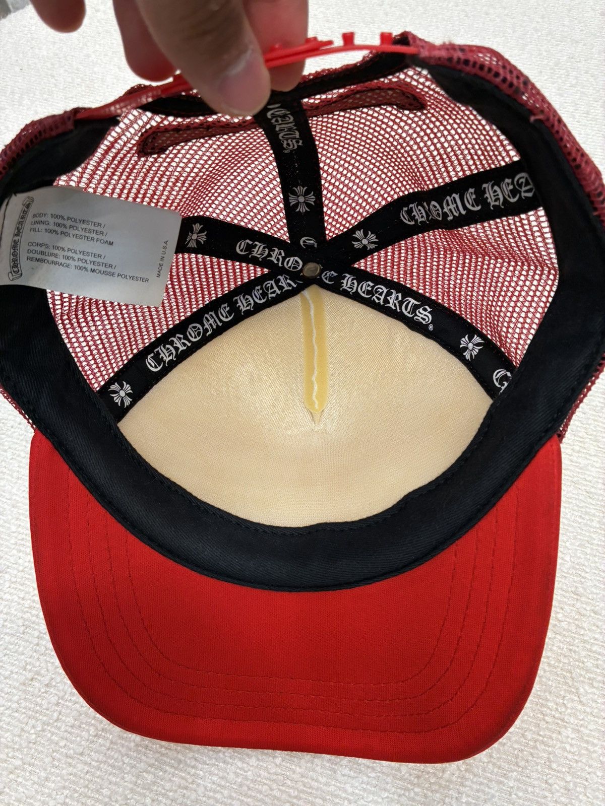 Chrome Hearts Chrome Hearts King Taco Trucker Hat Red Size ONE SIZE - 6 Thumbnail