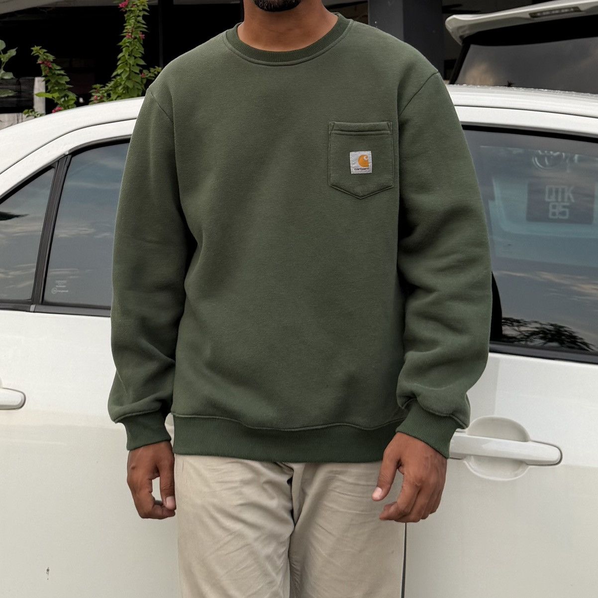 Carhartt Carhartt Pocket Crewneck Sweatshirt Size US XL / EU 56 / 4 - 3 Thumbnail
