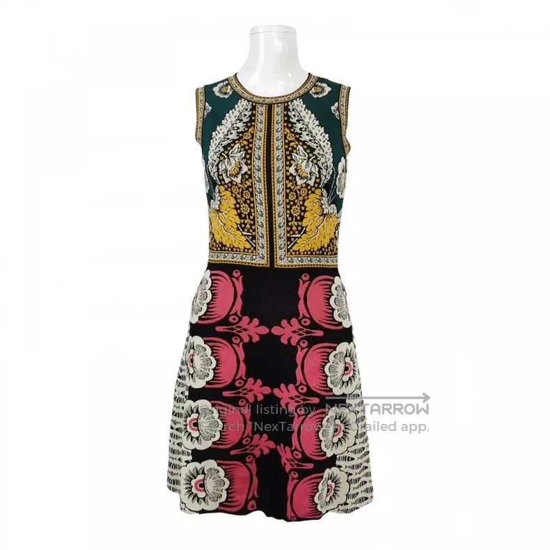 Valentino Valentino Contrasting crew neck dress Size S / US 4 / IT 40 - 1 Thumbnail