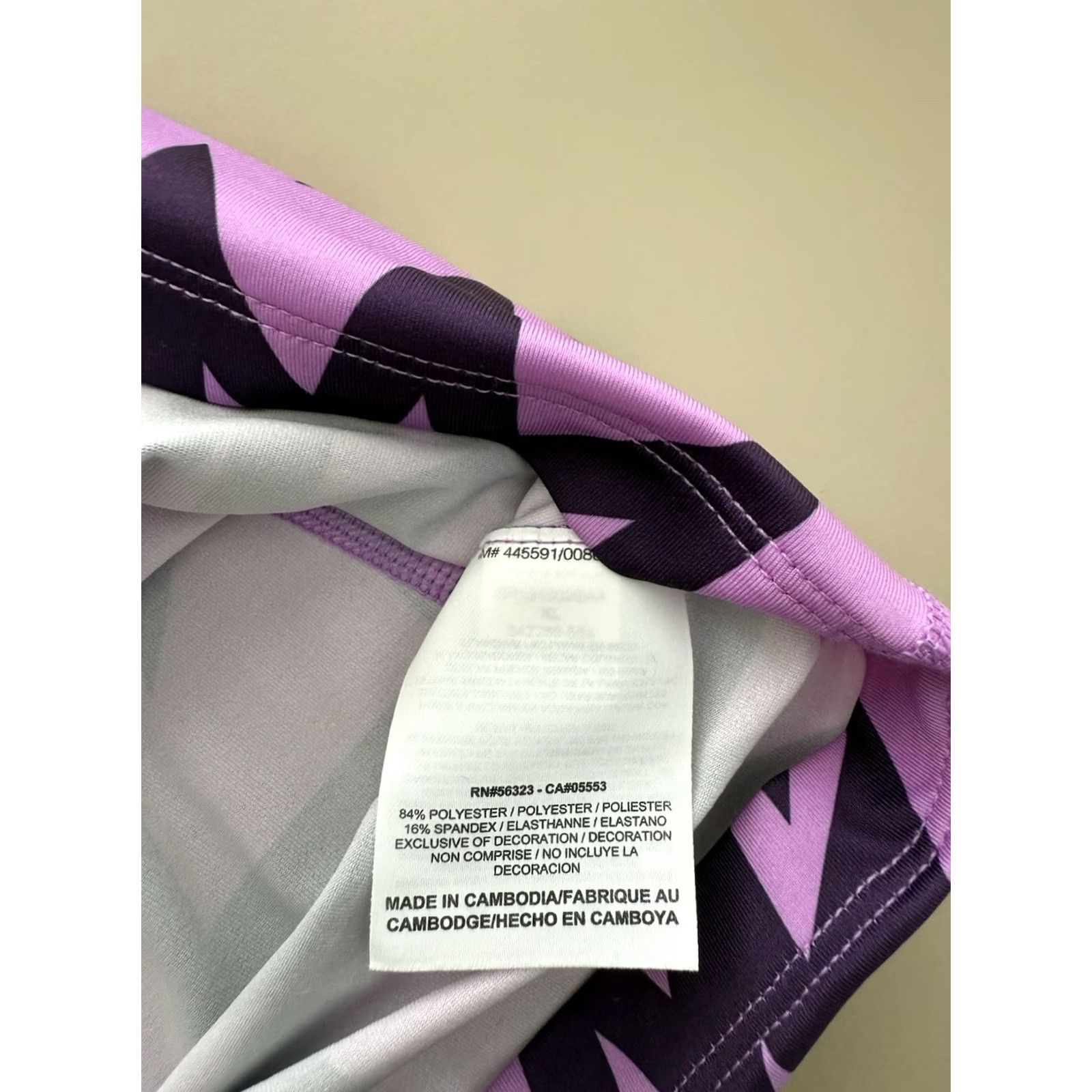 Nike Nike Pro Dri-Fit Women's XL Purple Kapow Print Tank Top Sleeveless Size XL / US 12-14 / IT 48-50 - 5 Thumbnail
