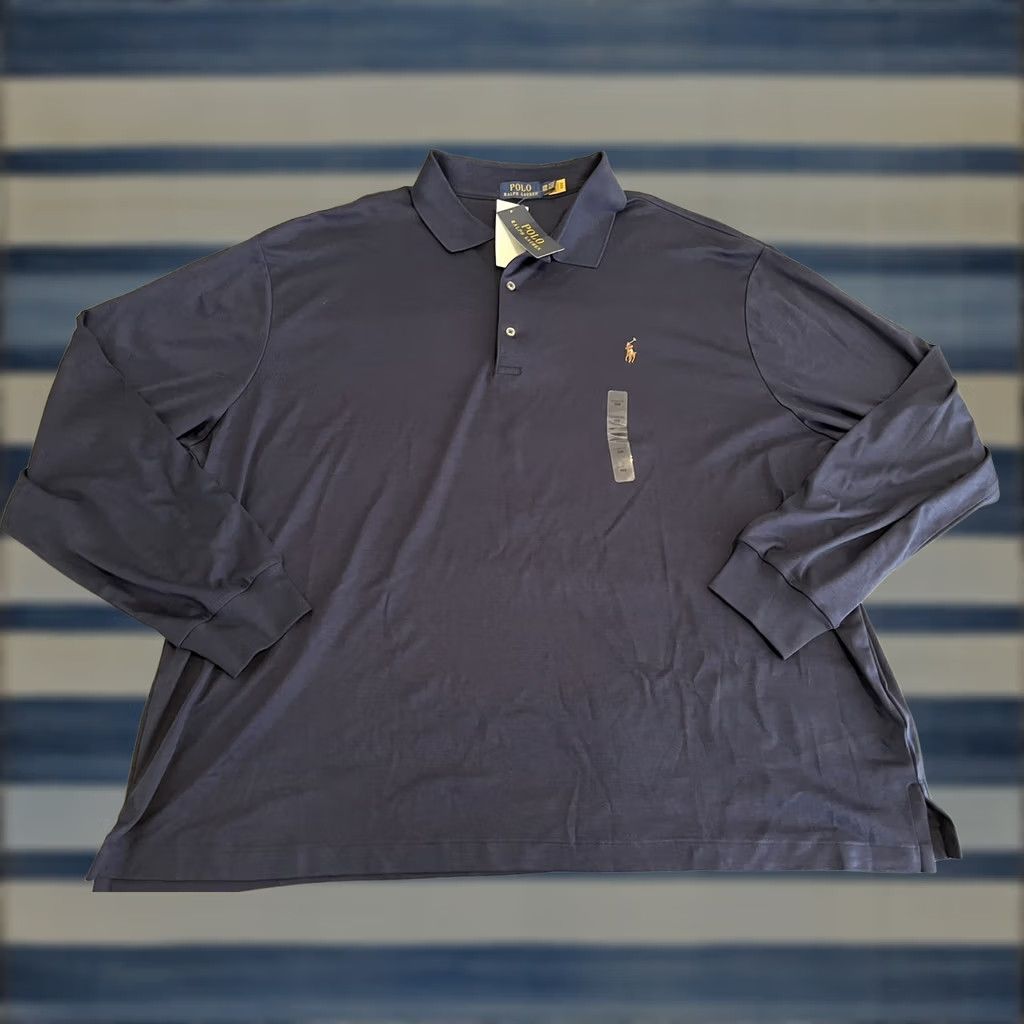 Polo Ralph Lauren Polo Ralph Lauren Long Sleeve Shirt Navy Blue Pony Mens 3XB NWT Polo Ralph Lauren Shirt 3XB Mens Navy Blue Long Sleeve Polo NWT Size US XXL / EU 58 / 5 - 1 Thumbnail