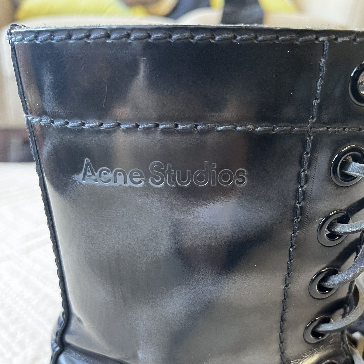 Acne Studios Acne Studios patent leather cork platform combat boots Size US 10 / EU 43 - 4 Thumbnail