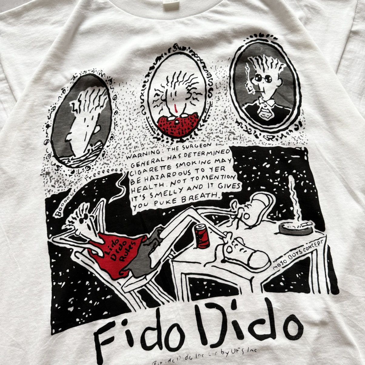 Hysteric Glamour 80s Fido Dido Big Logo Cartoon Comics T-Shirt Size US XL / EU 56 / 4 - 3 Thumbnail