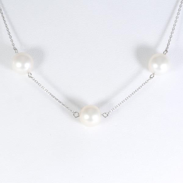 Other Other PT850 Platinum Pearl Necklace 43cm Metal Necklace in Great Condition Size ONE SIZE - 1 Thumbnail