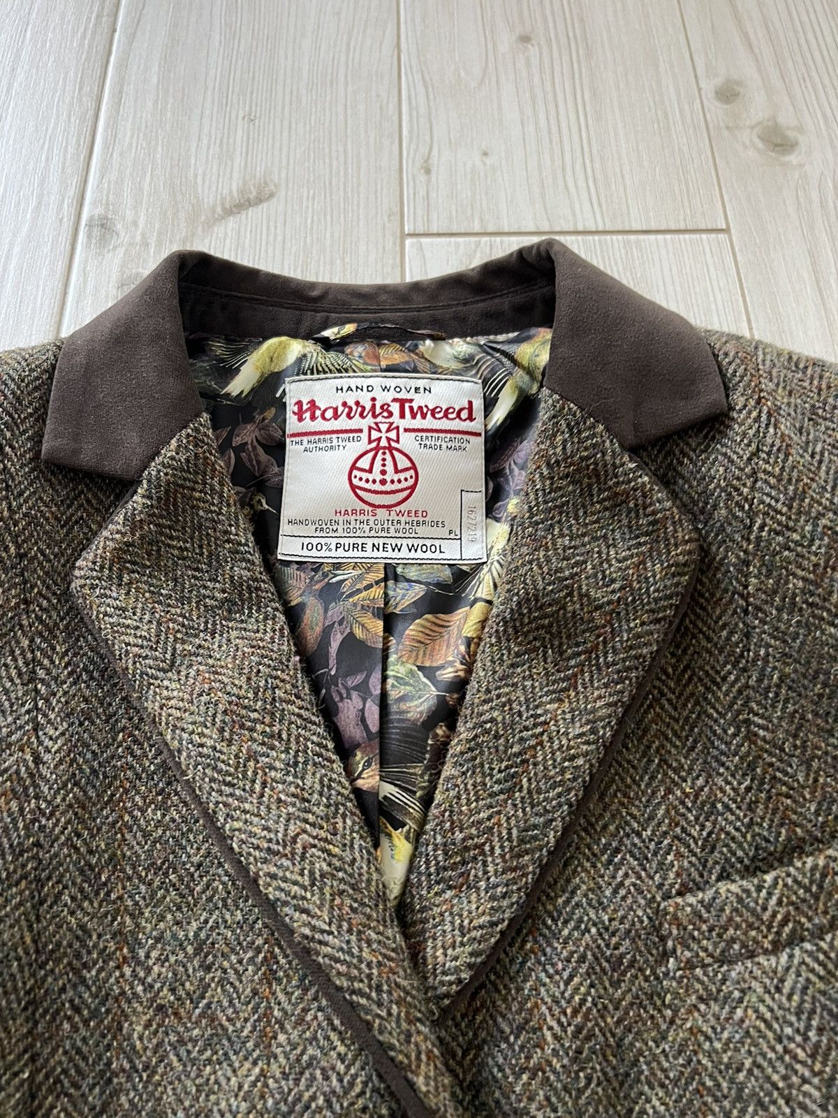 Harris Tweed Vintage Harris Tweed Wool Blazer Herringbone Tailored Fit Size XL / US 12-14 / IT 48-50 - 8 Thumbnail