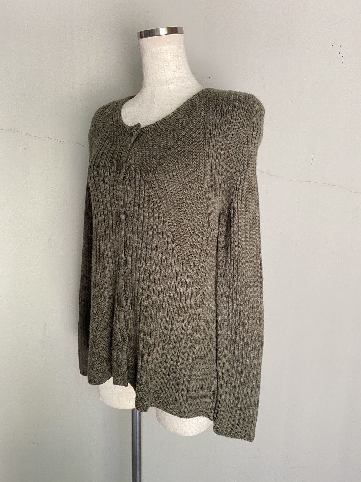 Valentino VALENTINO Olive Knit Cardigan Size ONE SIZE - 16 Thumbnail