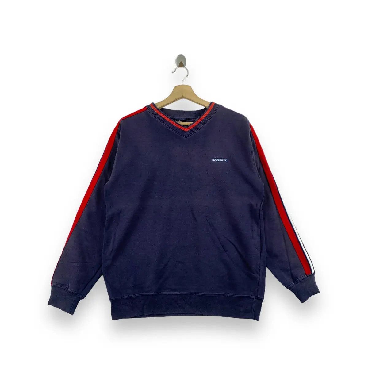 Vans Vintage VANS OF THE WALL Skateboard V Neck Sweatshirt Size US M / EU 48-50 / 2 - 1 Thumbnail