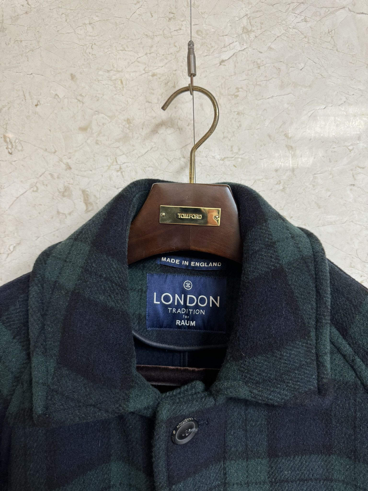 Other London Tradition / Black Watch Tartan Balmacaan Coat / 48 Size US M / EU 48-50 / 2 - 5 Thumbnail