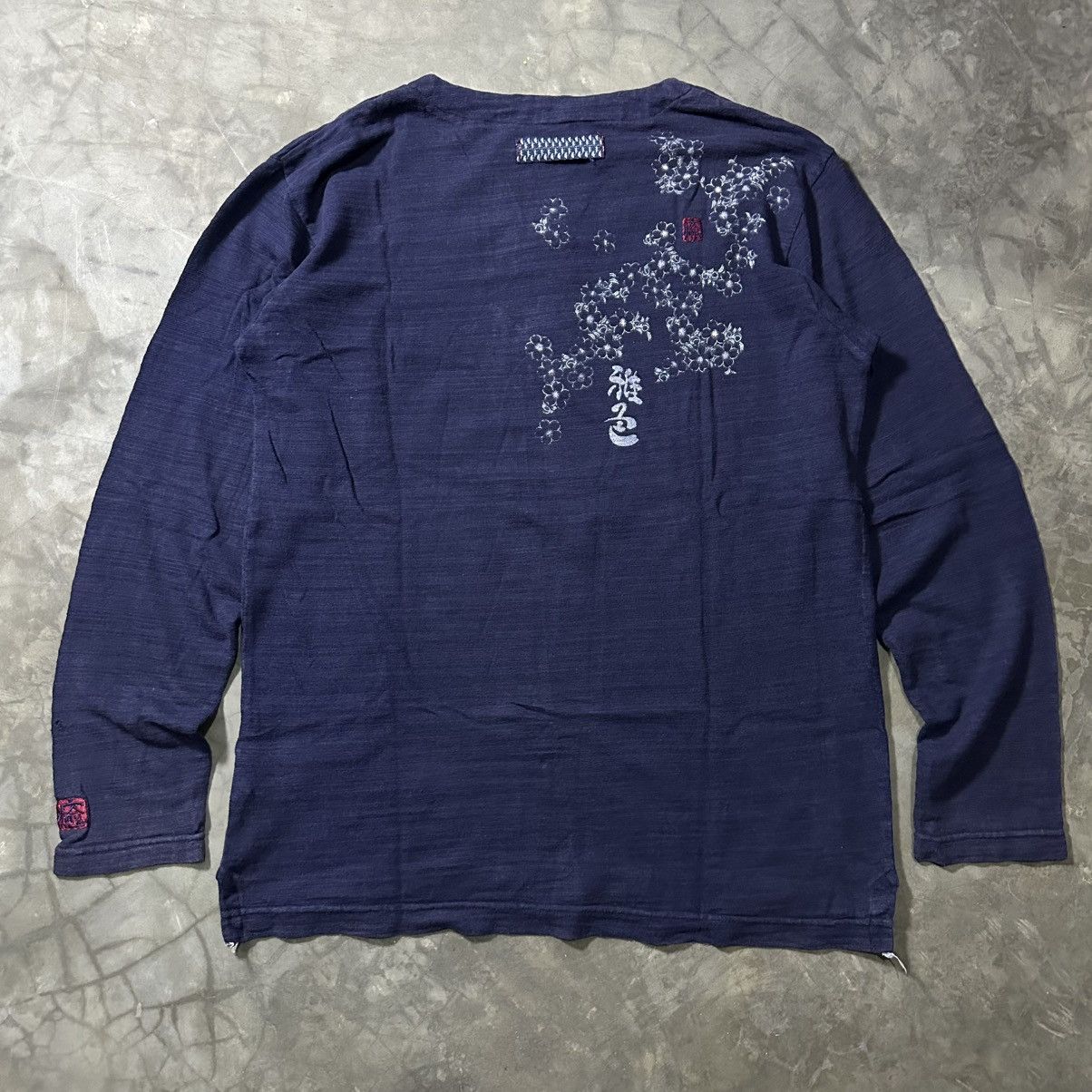 Japanese Brand JAPANESE TRADITIONAL FLOWER LONG SLEEVE SUKAJAN STYLE Size US M / EU 48-50 / 2 - 2 Thumbnail