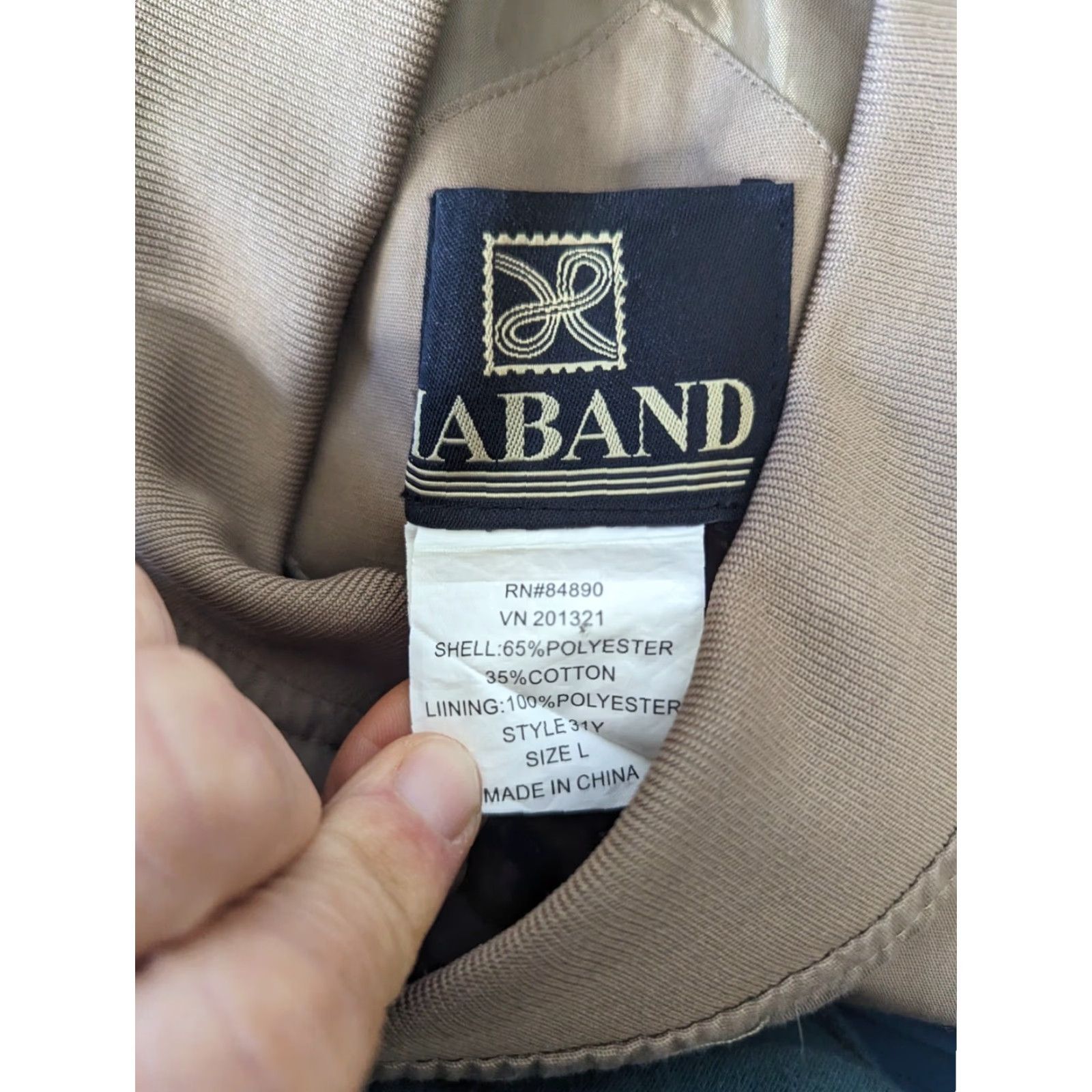 Haband VINTAGE Haband Beige Bomber Golf Light Weight Cotton Jacket Coat Men's Large Size US L / EU 52-54 / 3 - 3 Thumbnail