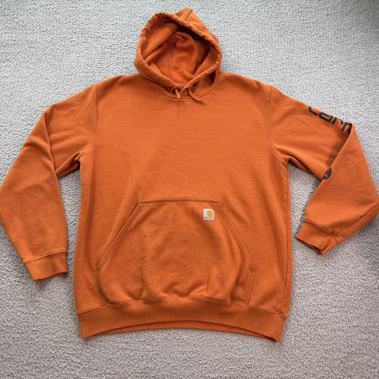 Carhartt Carhartt K288 Orange Pullover Hoodie Men L Original Fit Work Size US L / EU 52-54 / 3 - 1 Thumbnail