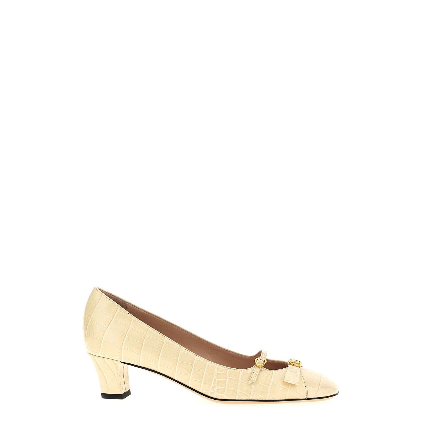VALENTINO GARAVANI White Leather Ballerina Pumps New & Authe