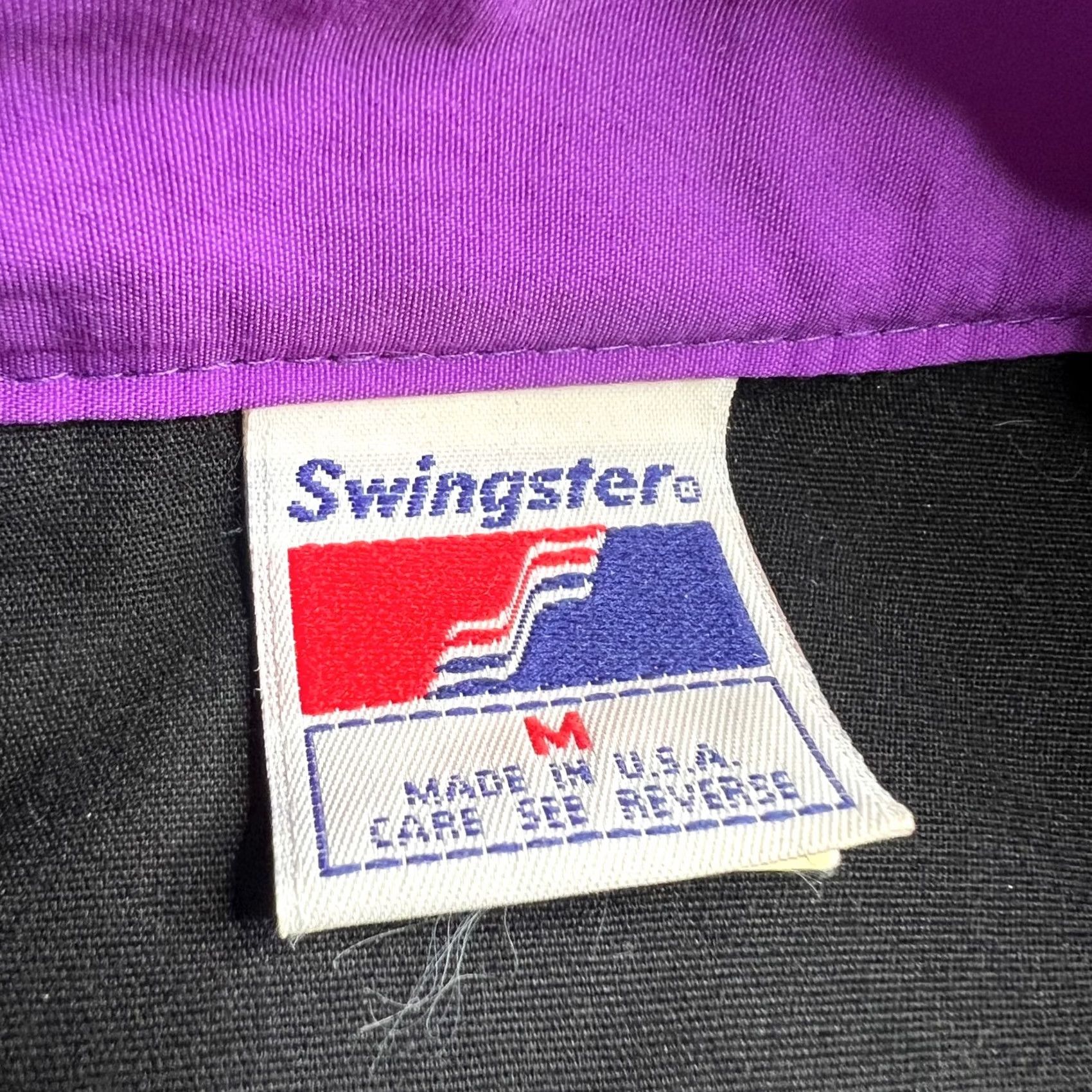 Vintage VINTAGE Swingster Louisville Speedway Jacket Mens M Black Purple Lined USA Made Size US M / EU 48-50 / 2 - 5 Thumbnail