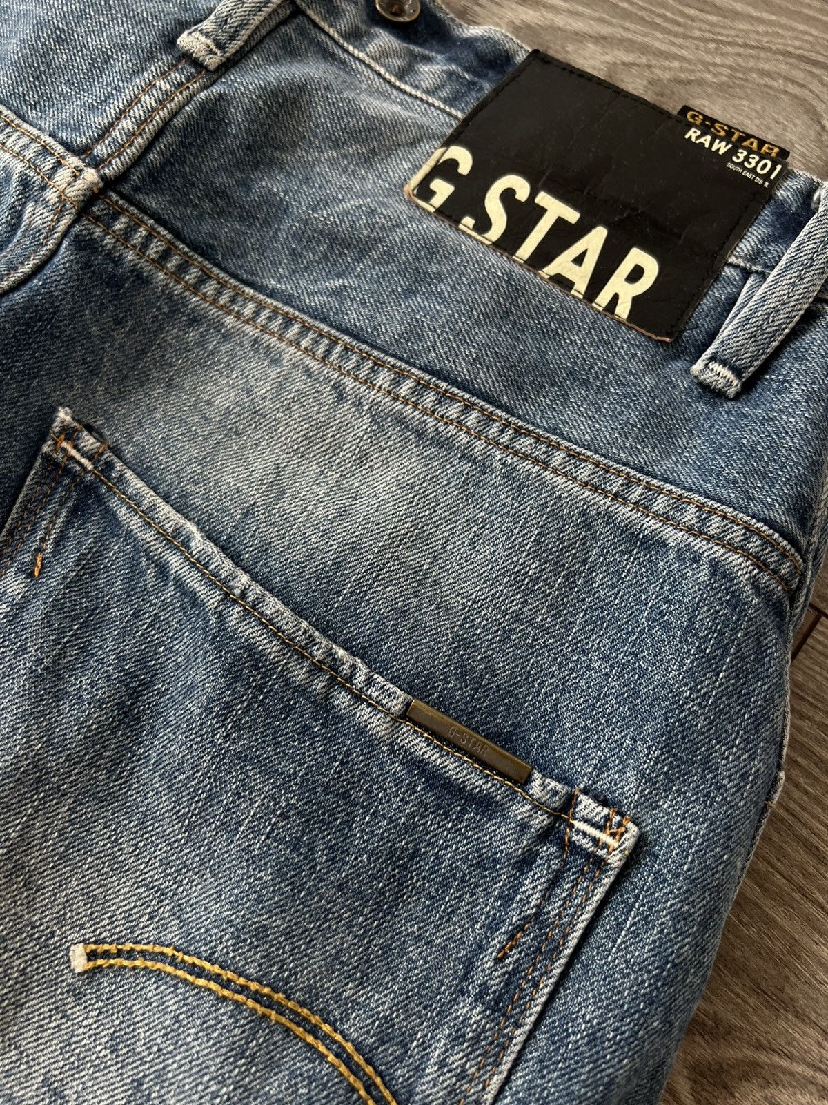 G-Star Y2K G-Star Raw ARC 3D Loose Tapered Braces Opium 03301 Jeans Size US 31 - 19 Thumbnail