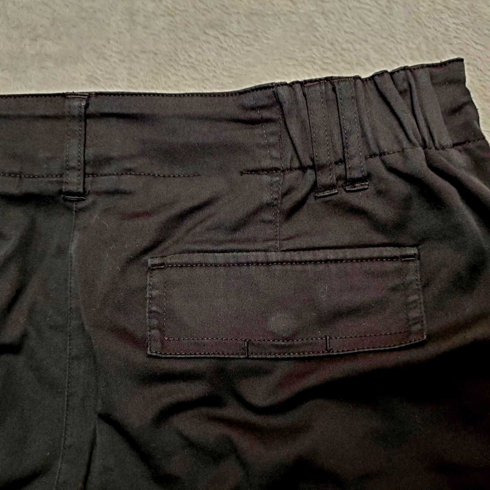 Vintage Chicos Pants Womens 8 Black Ankle Stretch Elastic Waistband Pants / 31 in Waist / 24 in Inseam / Cotton Blend / Pockets / Regular / Zip Size 30" / US 8 / IT 44 - 5 Thumbnail