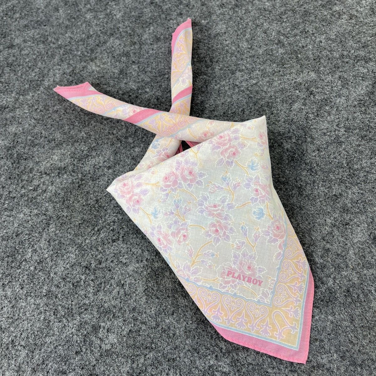 Playboy × Vintage Playboy Handkerchief / Bandana / Neckerchief B691 Size ONE SIZE - 7 Thumbnail
