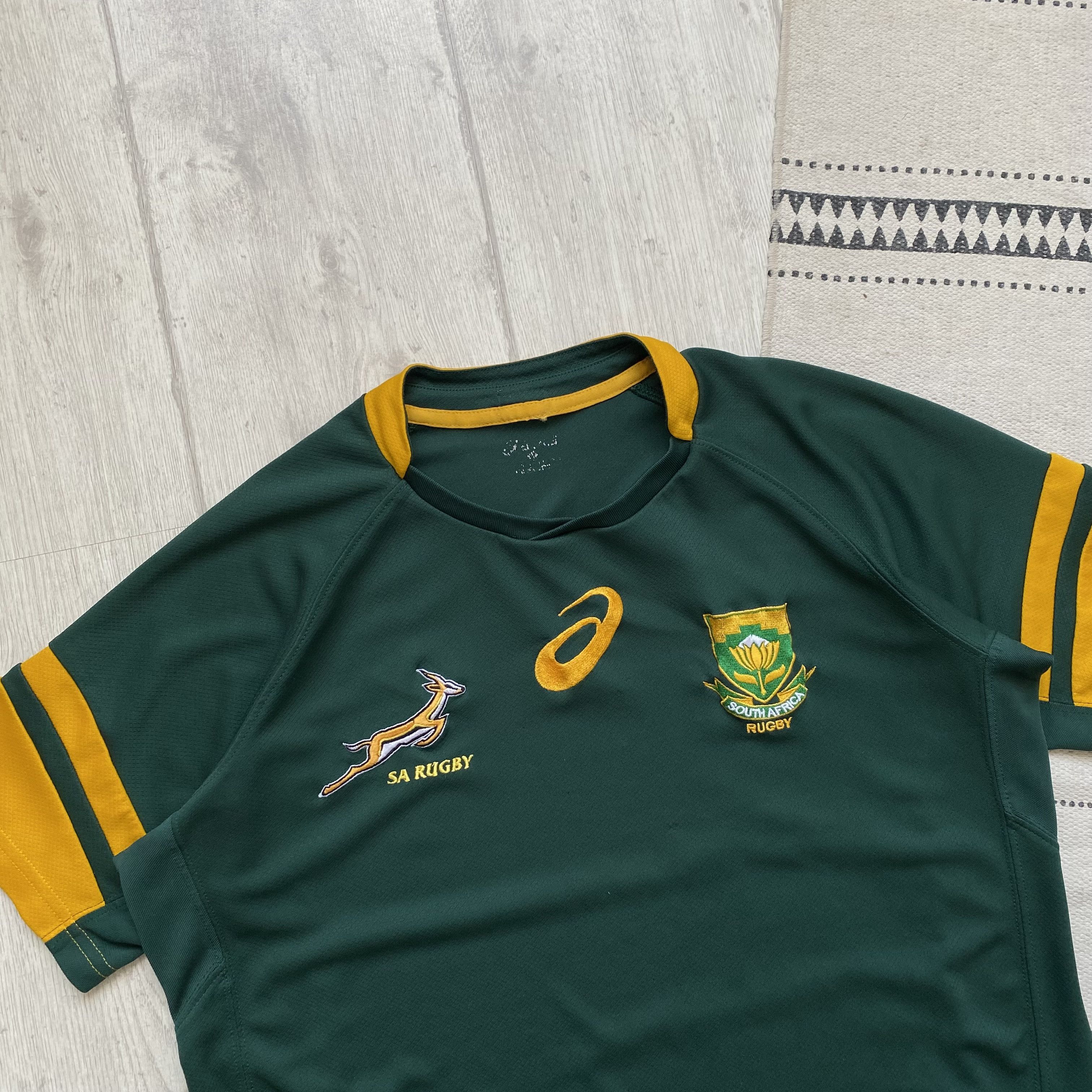 Asics 🏈 Vintage Asics South Africa rugby jersey blockore | Grailed