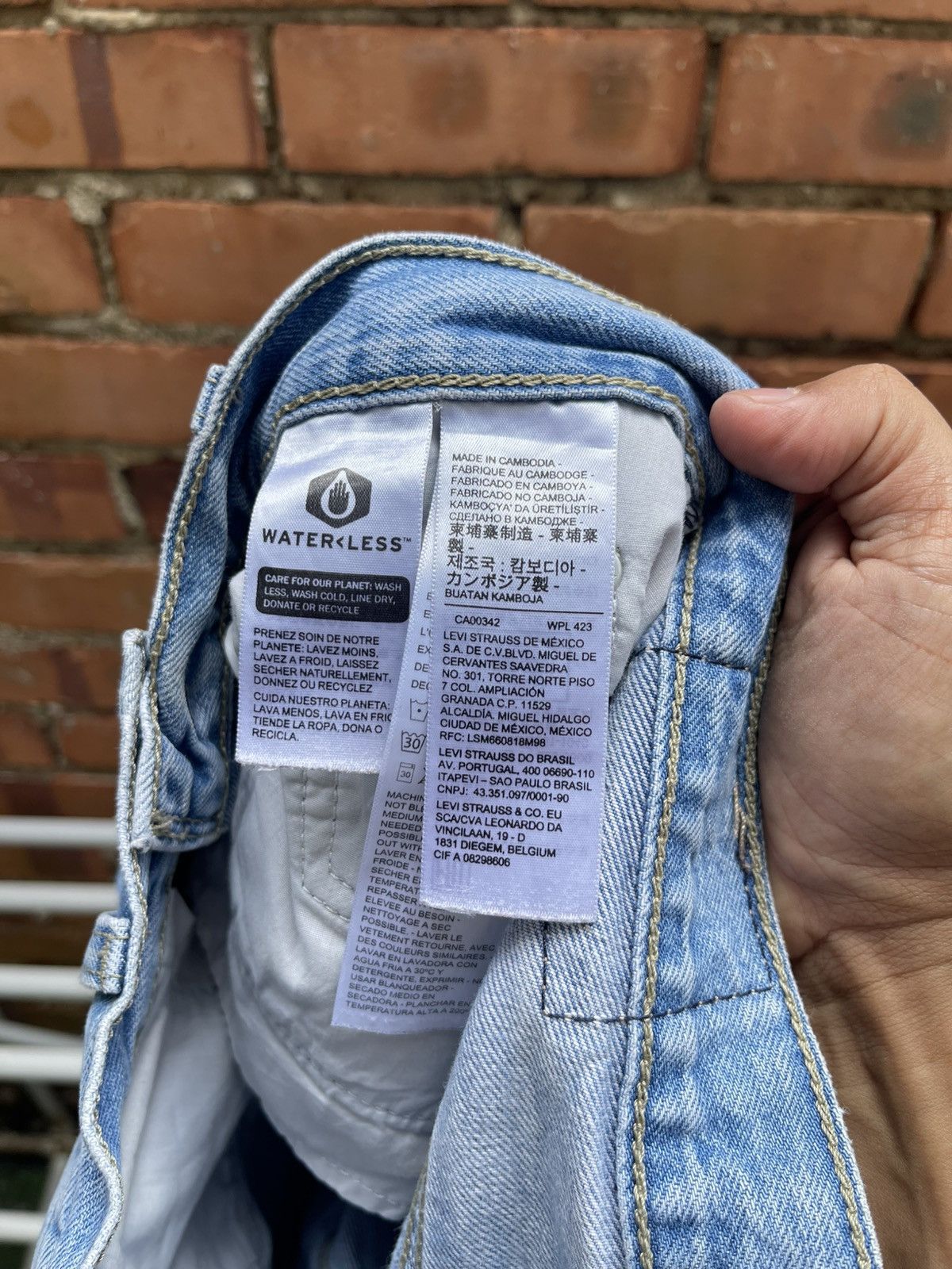 Levi's Vintage Levi’s Waterless Denim Jeans Size US 28 / EU 44 - 12 Thumbnail