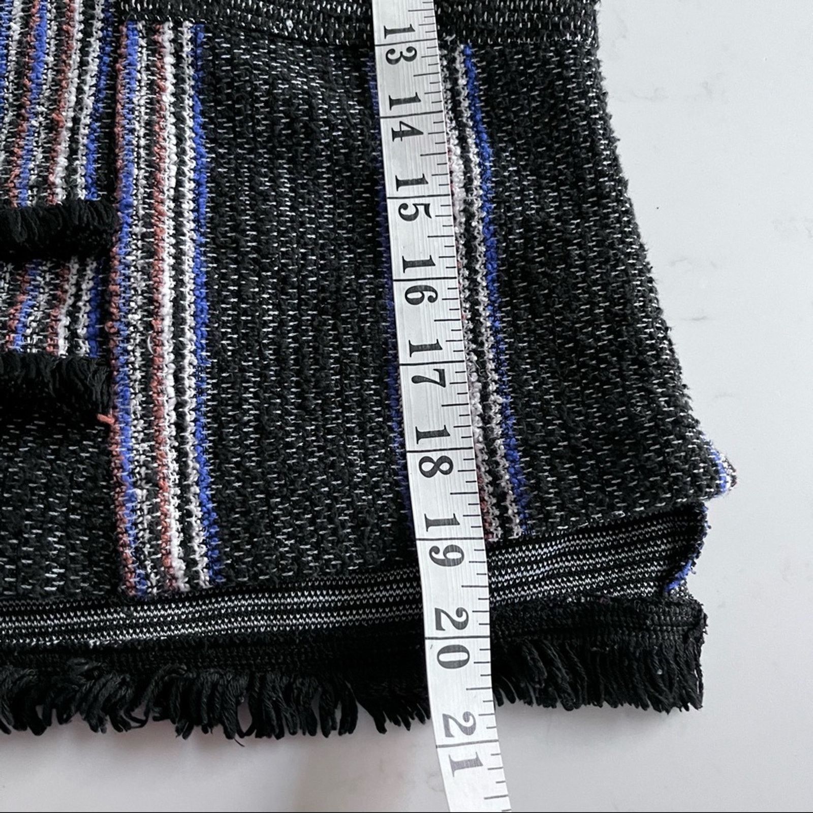 Anthropologie Anthropologie Current Air black striped fringed sweater Size S / US 4 / IT 40 - 9 Thumbnail